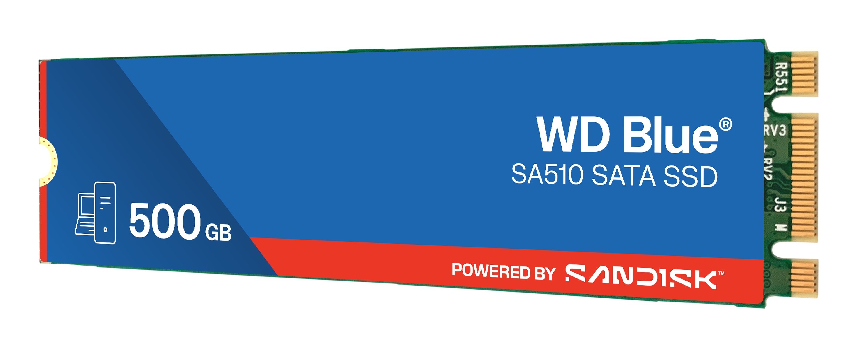 Western Digital WD Blue SA510 SSD 500GB, M.2 2280 / B-M-Key / SATA 6Gb/s