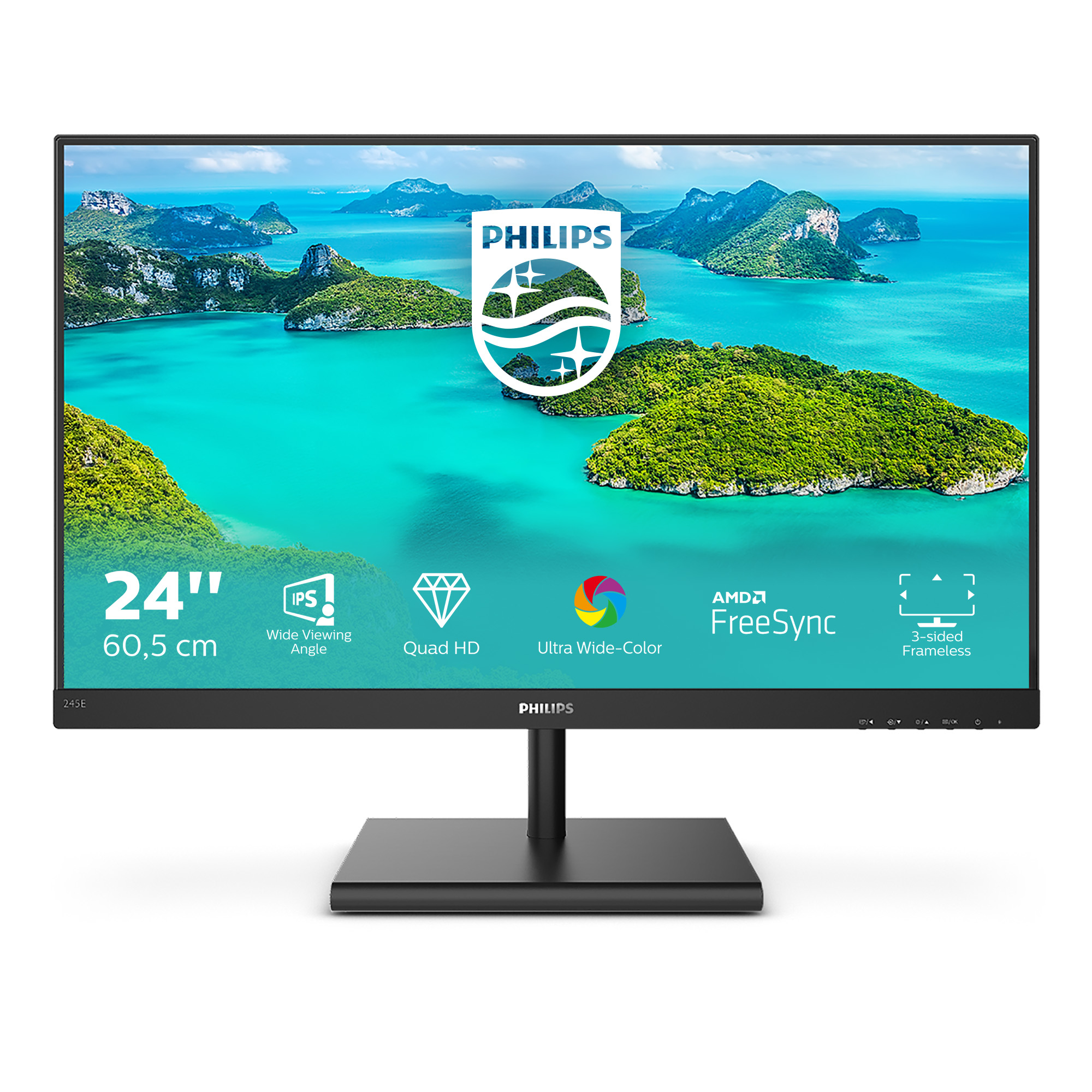 Philips E-line 245E1S - LED-Monitor - 61 cm (24")