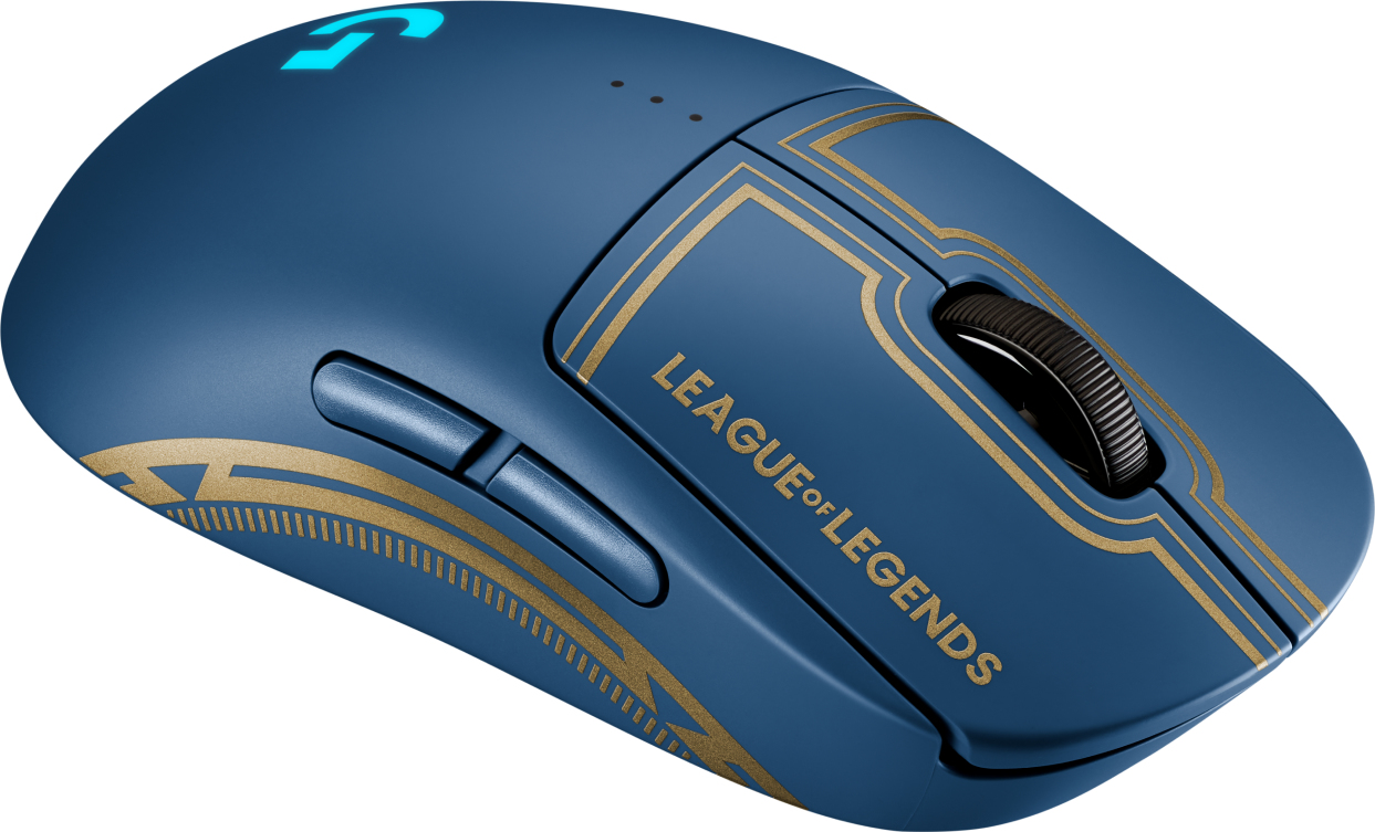 Logitech G PRO Wireless Mouse League of Legends Edition, Beidhändig, Optisch, RF Wireless, 25600 DPI