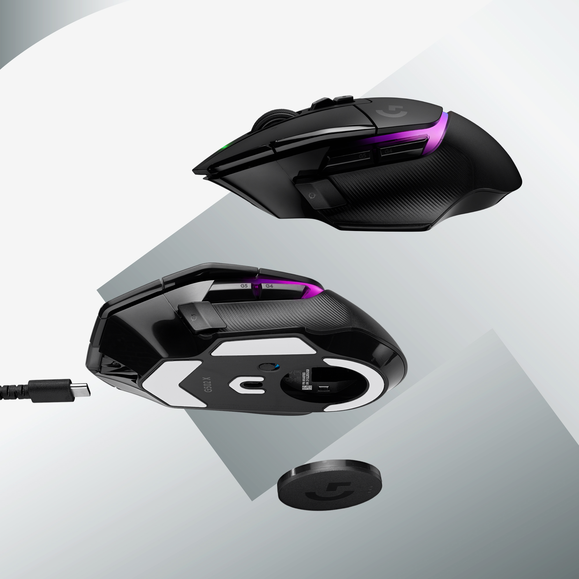 Logitech G G502 X PLUS - Maus - optisch - 11 Tasten