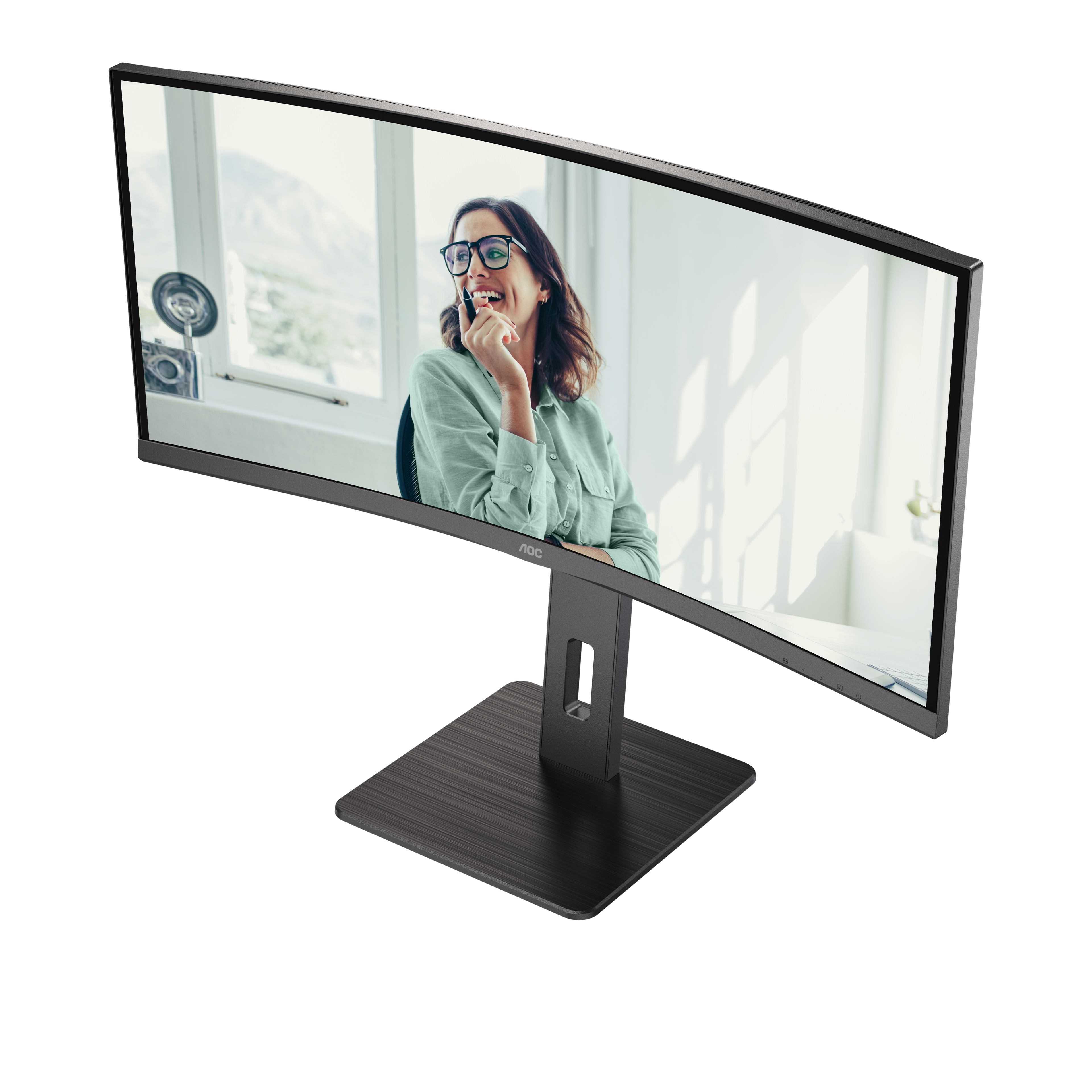 AOC Pro-line CU34P3CV Curved-Monitor 86.36cm (34") UWQHD, VA, 4ms, HDMI, Displayport, USB