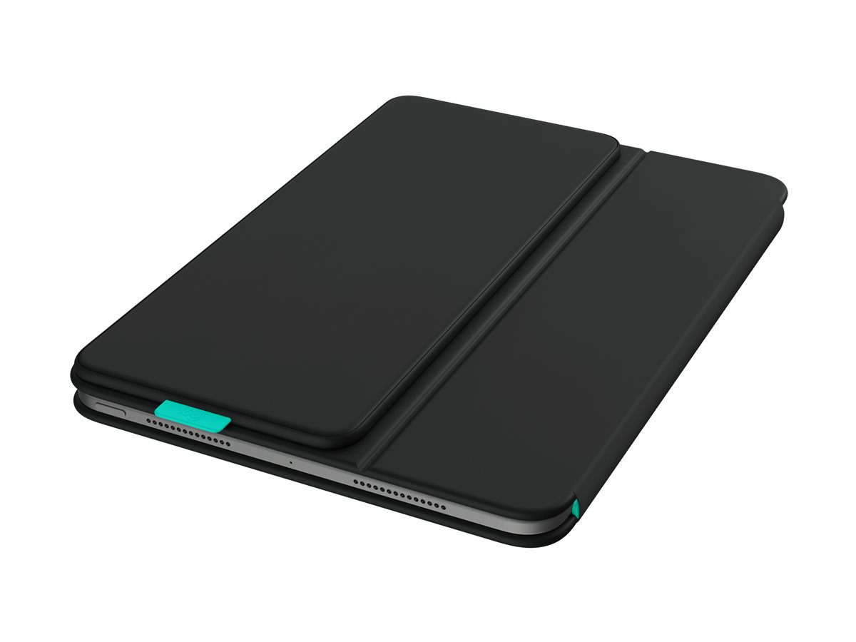 Logitech Flip Folio - Tastatur und Foliohülle - full size - kabellos - Bluetooth 5.1 LE - QWERTZ - D