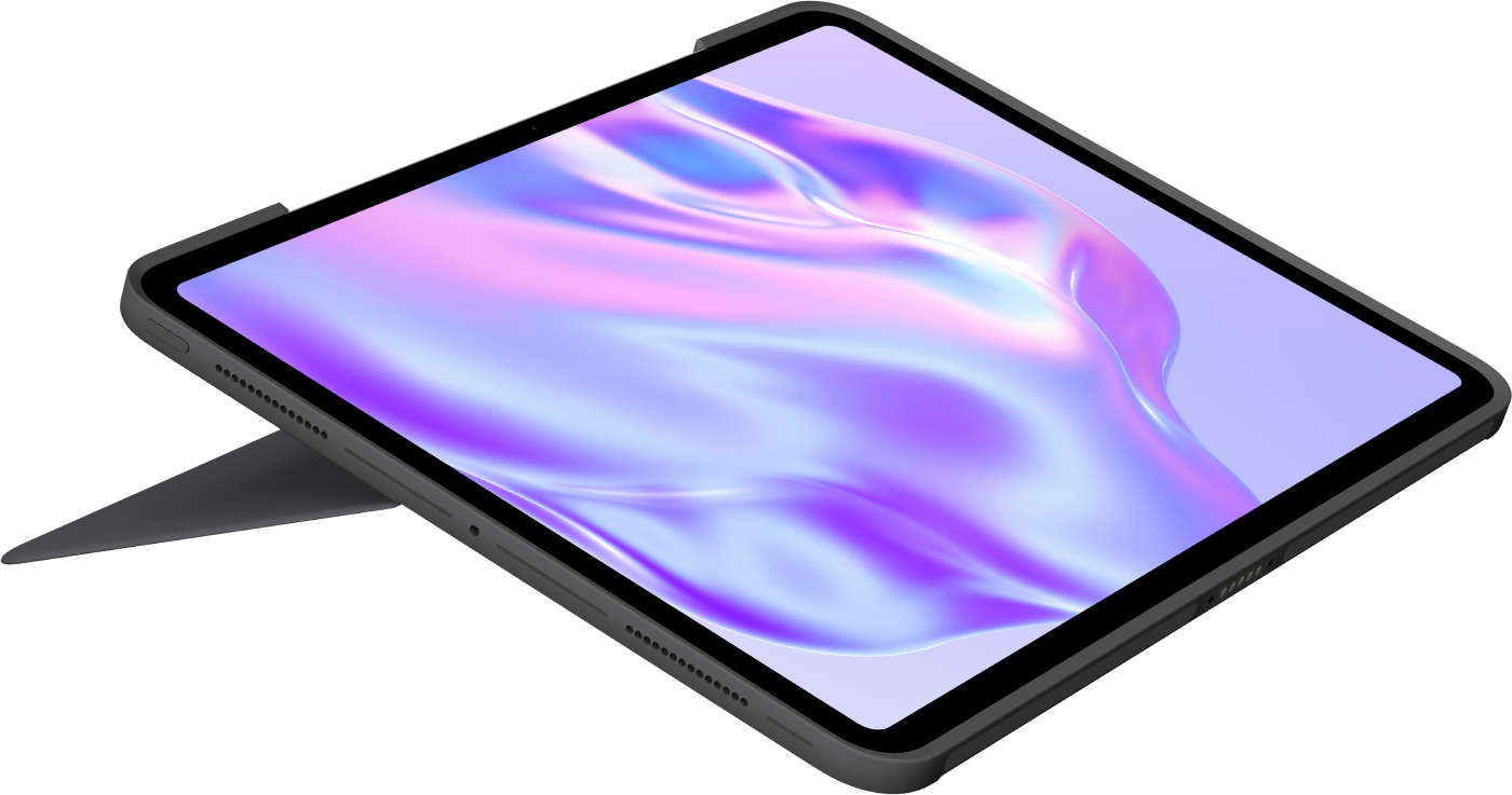 Logitech Combo Touch - Tastatur und Foliohülle - mit Trackpad - hinterleuchtet - Apple Smart connect