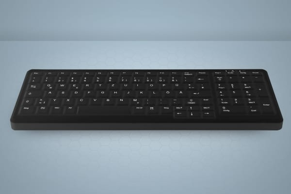 Cherry Active Key AK-C7000F, Volle Größe (100%), USB, Membran Key Switch, Schwarz