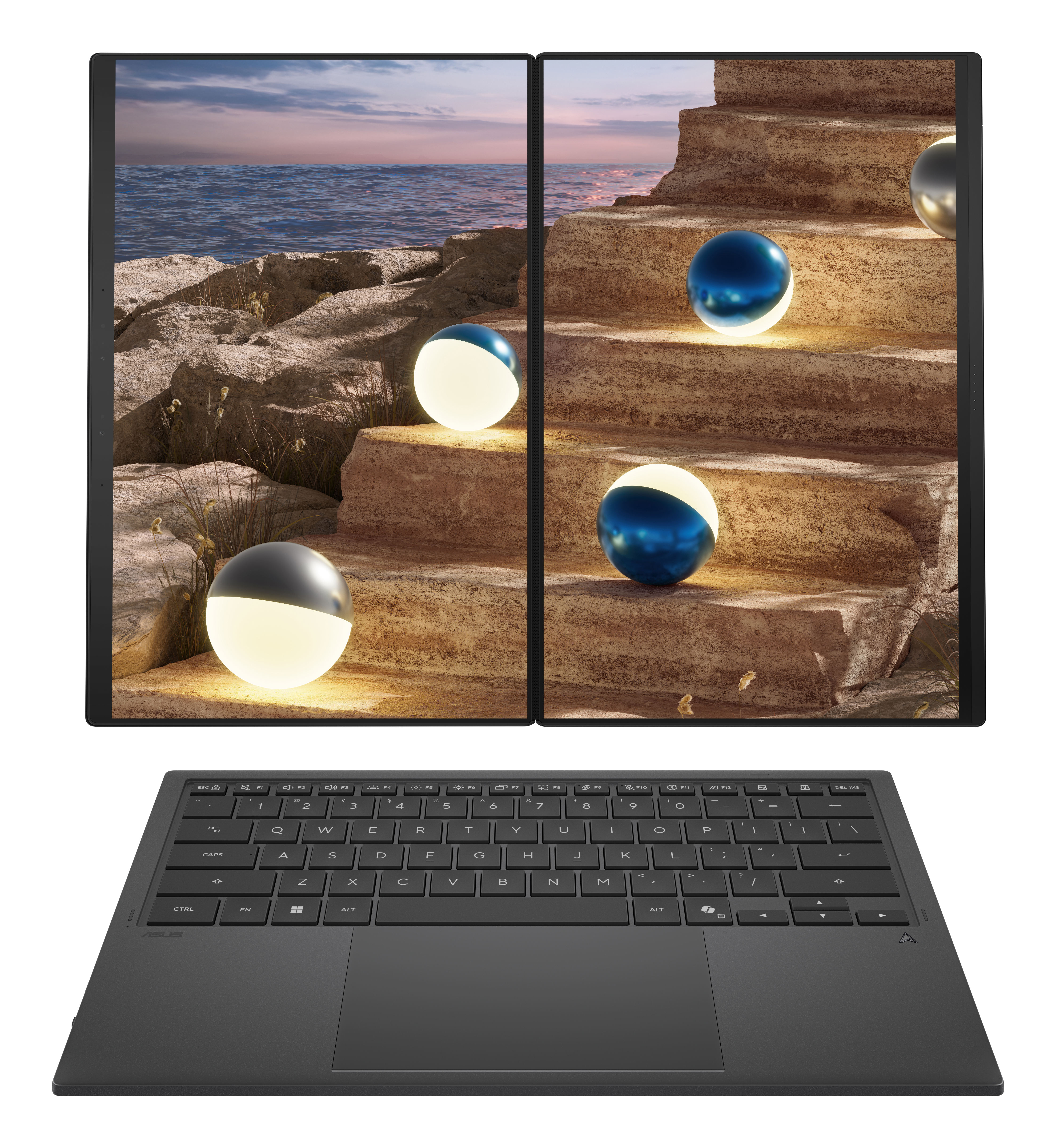 ASUS Zenbook Duo UX8407AA-SN470X, 2x 14" WQXGA+ Touch, Core Ultra 9 386H, 32GB, 1TB, Win11Pro