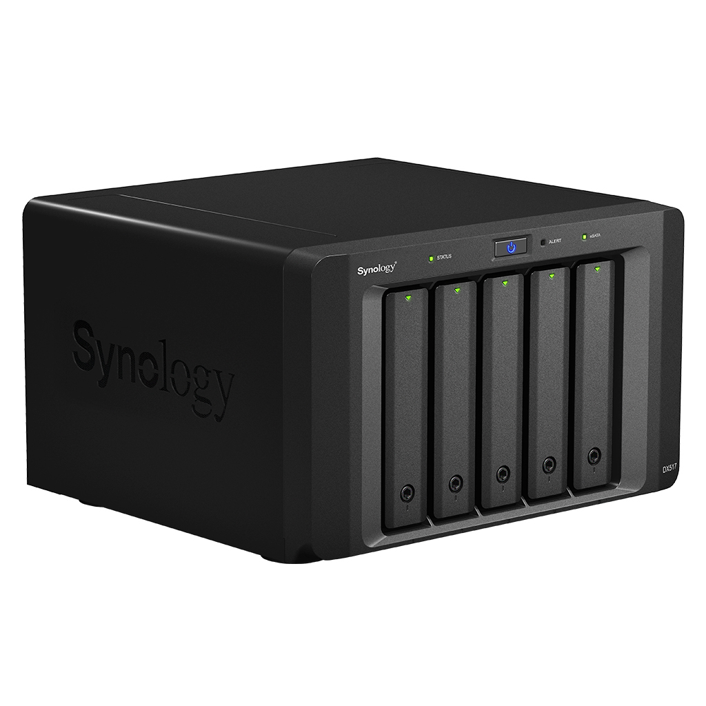 Synology Expansion Unit DX517, 5x 2,5"/3,5" SATA (Hot-Swap), 1x eSATA