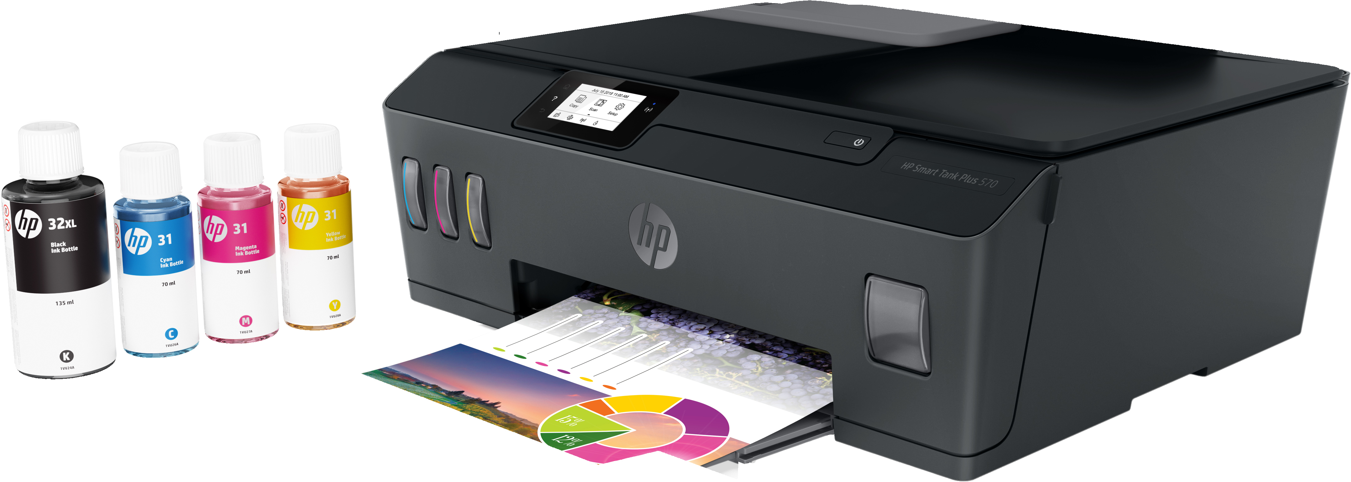 HP Smart Tank Plus 570 Wireless All-in-One - Multifunktionsdrucker - Farbe - Tintenstrahl - wiederbe