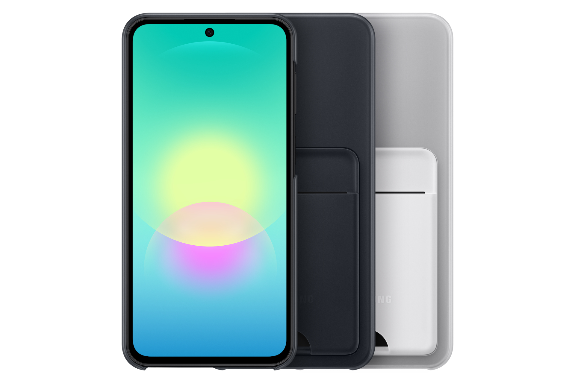 Samsung Card Slot Case für das Galaxy A27 5G, Cover, Samsung, Galaxy A27 5G, 17 cm (6.7"), Hellgrau