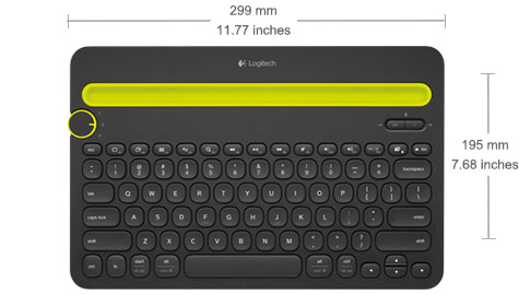 Logitech Multi-Device K480 - Tastatur - kabellos