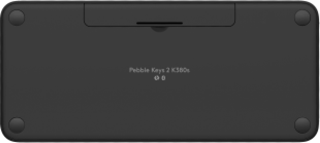 Logitech Pebble Keys 2 K380s, Mini, Kabellos, RF Wireless + Bluetooth, Scherenschalter, QWERTY, Grap