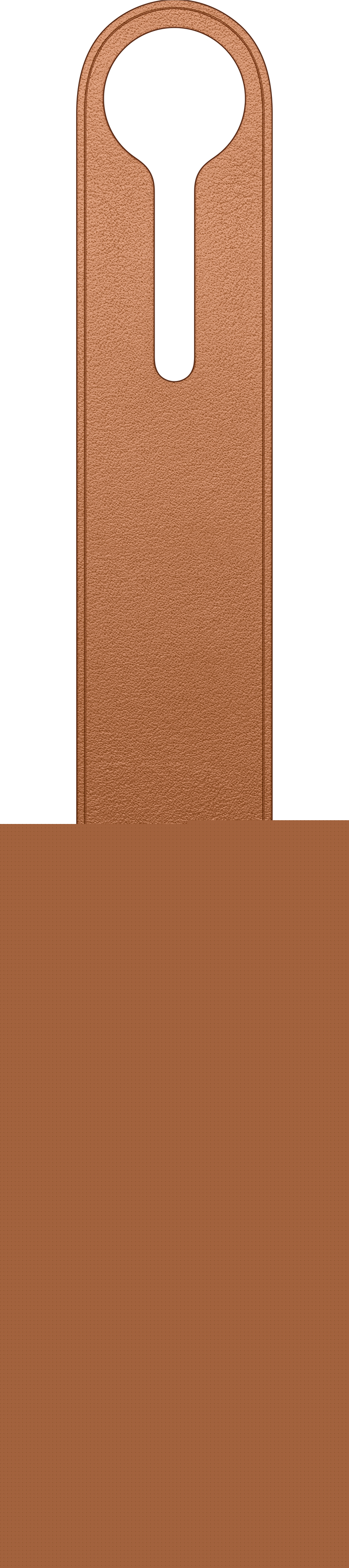 Apple Tasche für Airtag - Leder - Saddle Brown