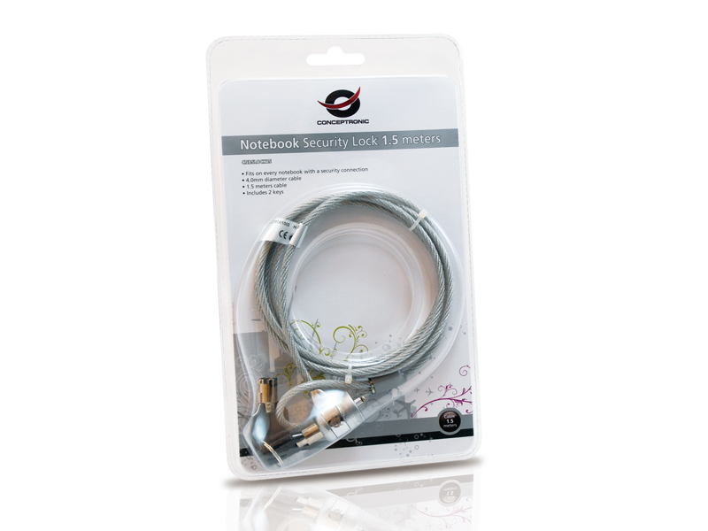 Conceptronic Notebook Security lock - Systemsicherheitssperre