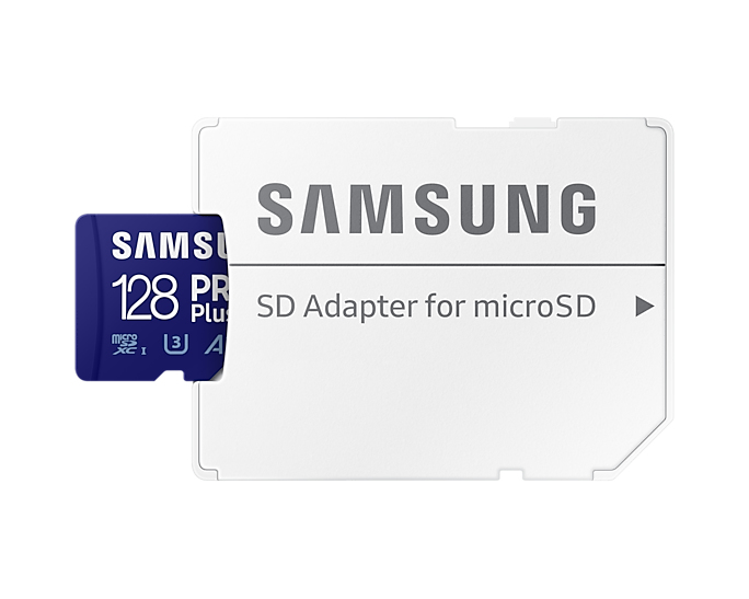 Samsung PRO Plus, 128 GB, MicroSDXC, Klasse 10, UHS-I, 160 MB/s, 120 MB/s
