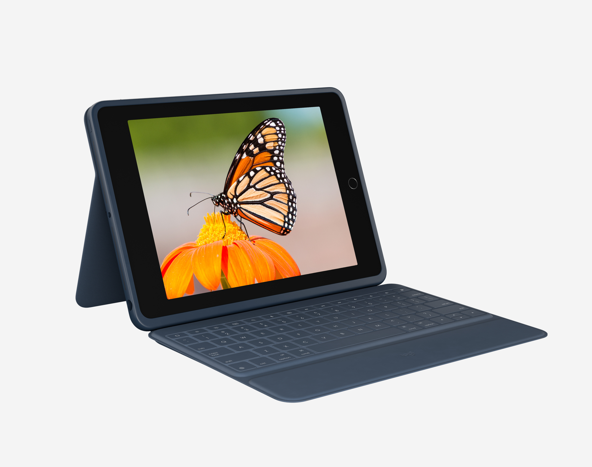 Logitech Rugged Combo 3 - Tastatur und Foliohülle - Apple Smart connector - QWERTY - Spanisch - für
