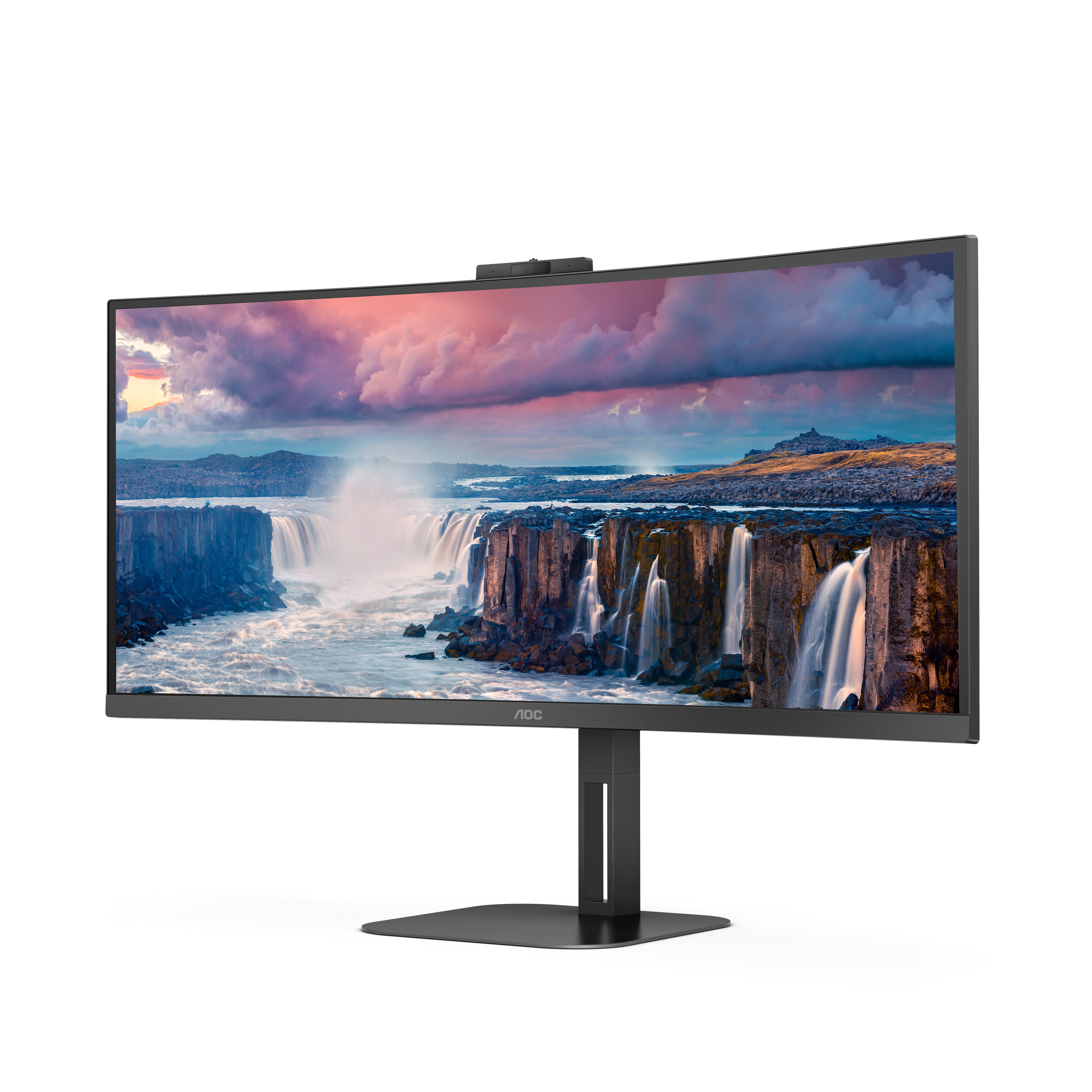 AOC Value-line CU34V5CW/BK - V5 series - LED-Monitor - gebogen - 86.4 cm (34")