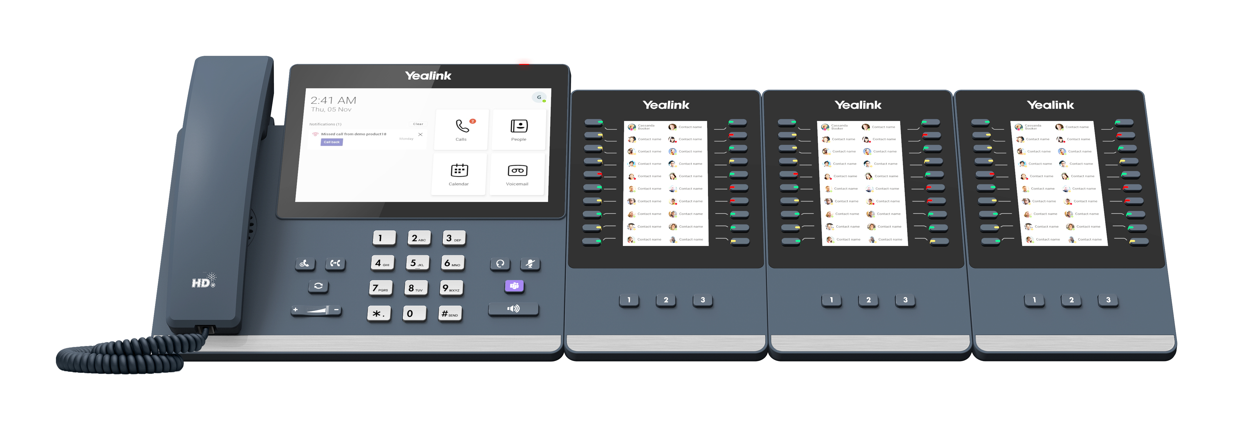Yealink MP56 E2-Mannschaften, IP-Telefon, Grau, Kabelgebundenes Mobilteil, LCD, 17,8 cm (7"), 800 x