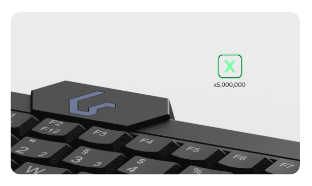 KeySonic KSK-3210ELU (DE), Super-Mini Tastatur, Hintergrundbeleuchtung, Touchpad, schwarz, Kabelgebu
