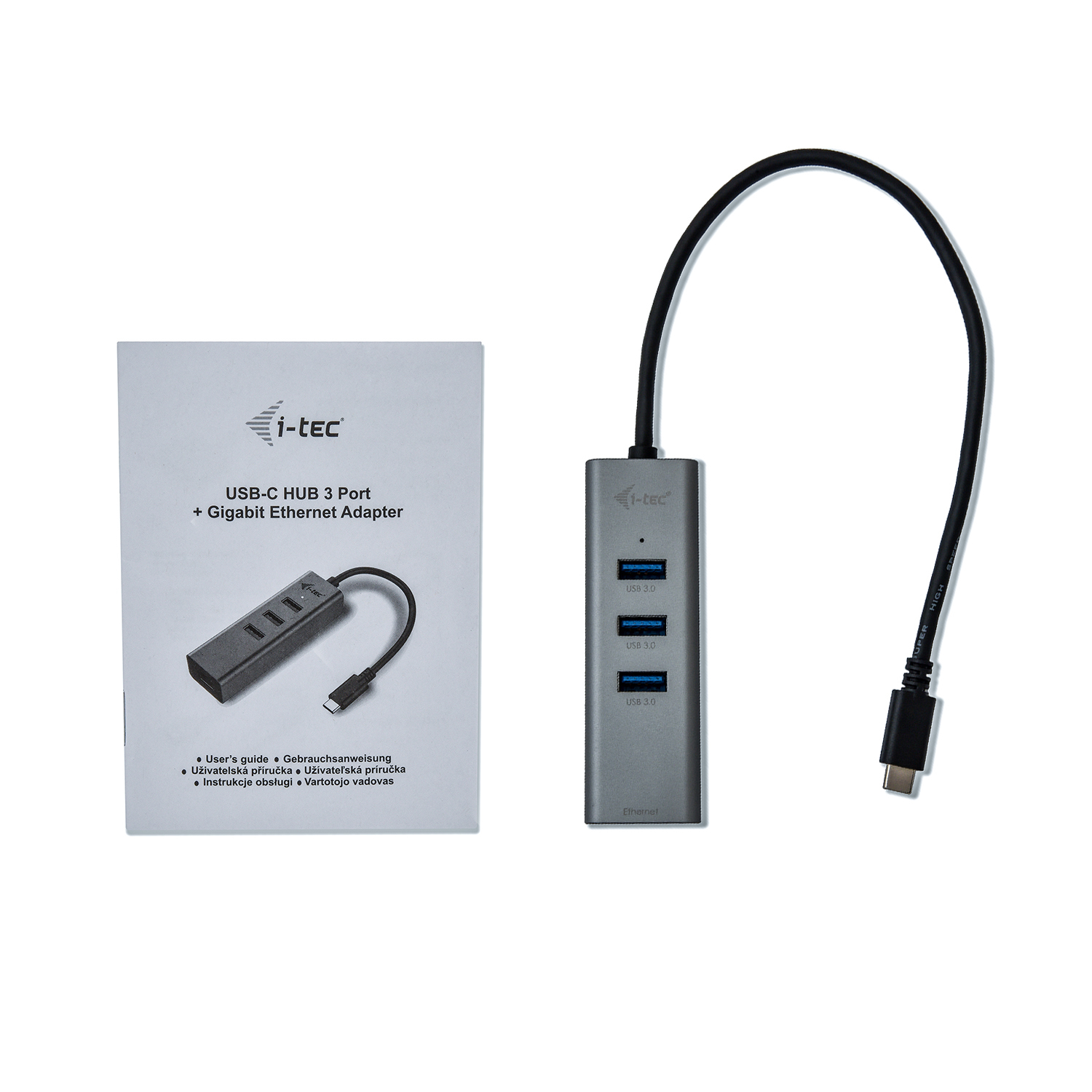 i-tec USB-Hub, RJ-45, USB-C 3.0 [Stecker]