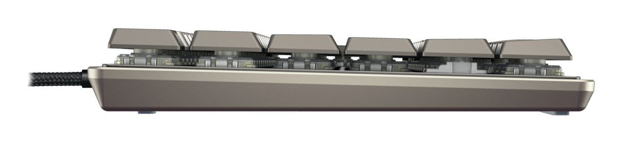Cherry KC 500 MX LP, warm grey, MX LOW PROFILE 2.0 IVORY, USB, DE