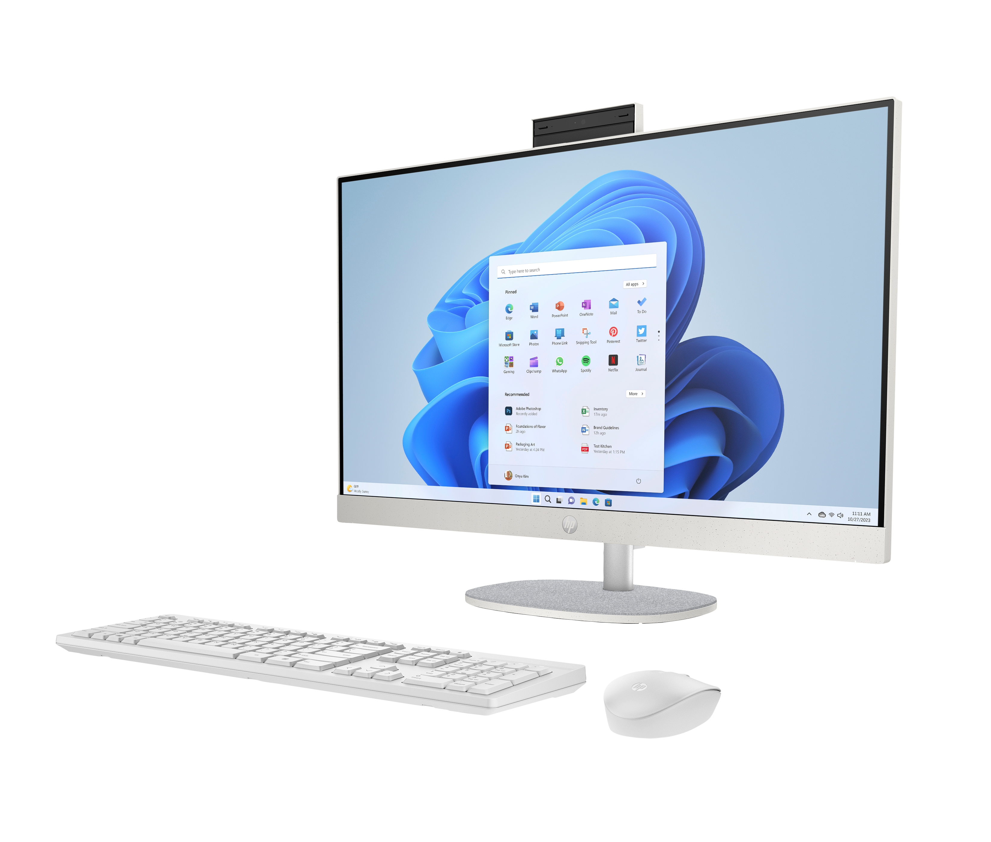 HP 27-cr0475ng - All-in-One (Komplettlösung) - Core i7 1355U - RAM 16 GB - SSD 1 TB - NVMe - Intel I