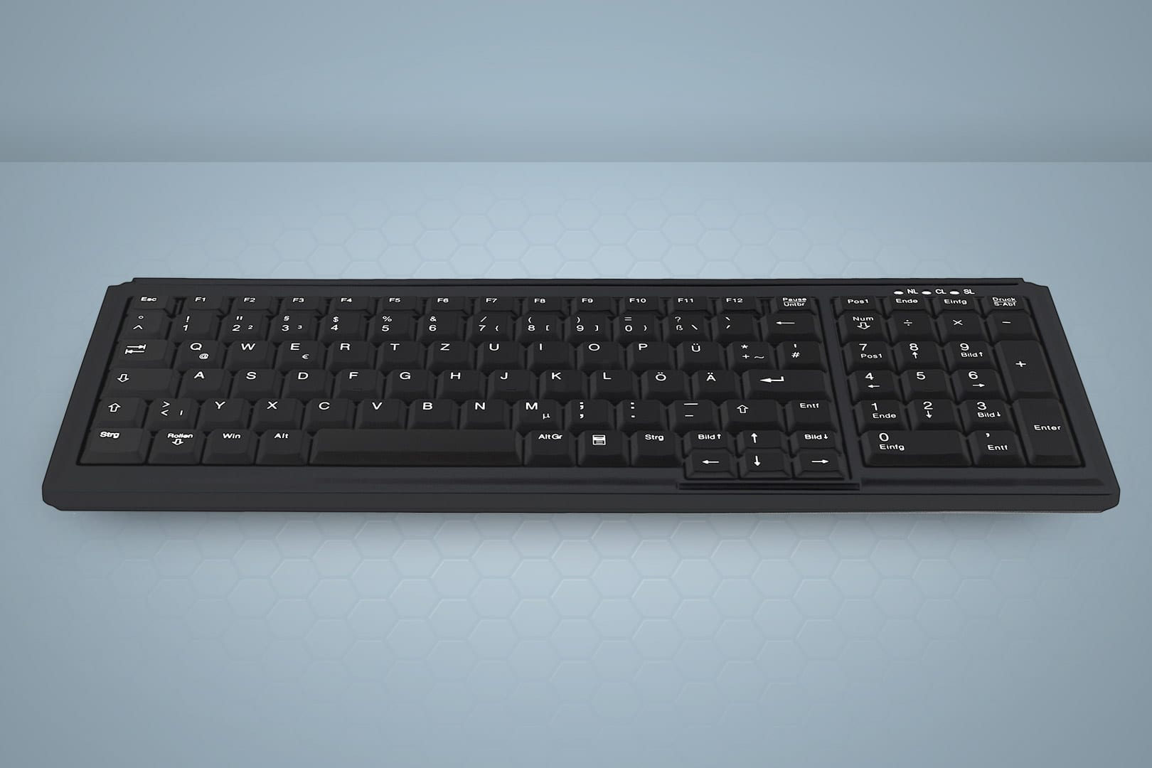 Active Key ??-7000, Kabelgebunden, PS/2, Scherenschalter, QWERTY, Schwarz