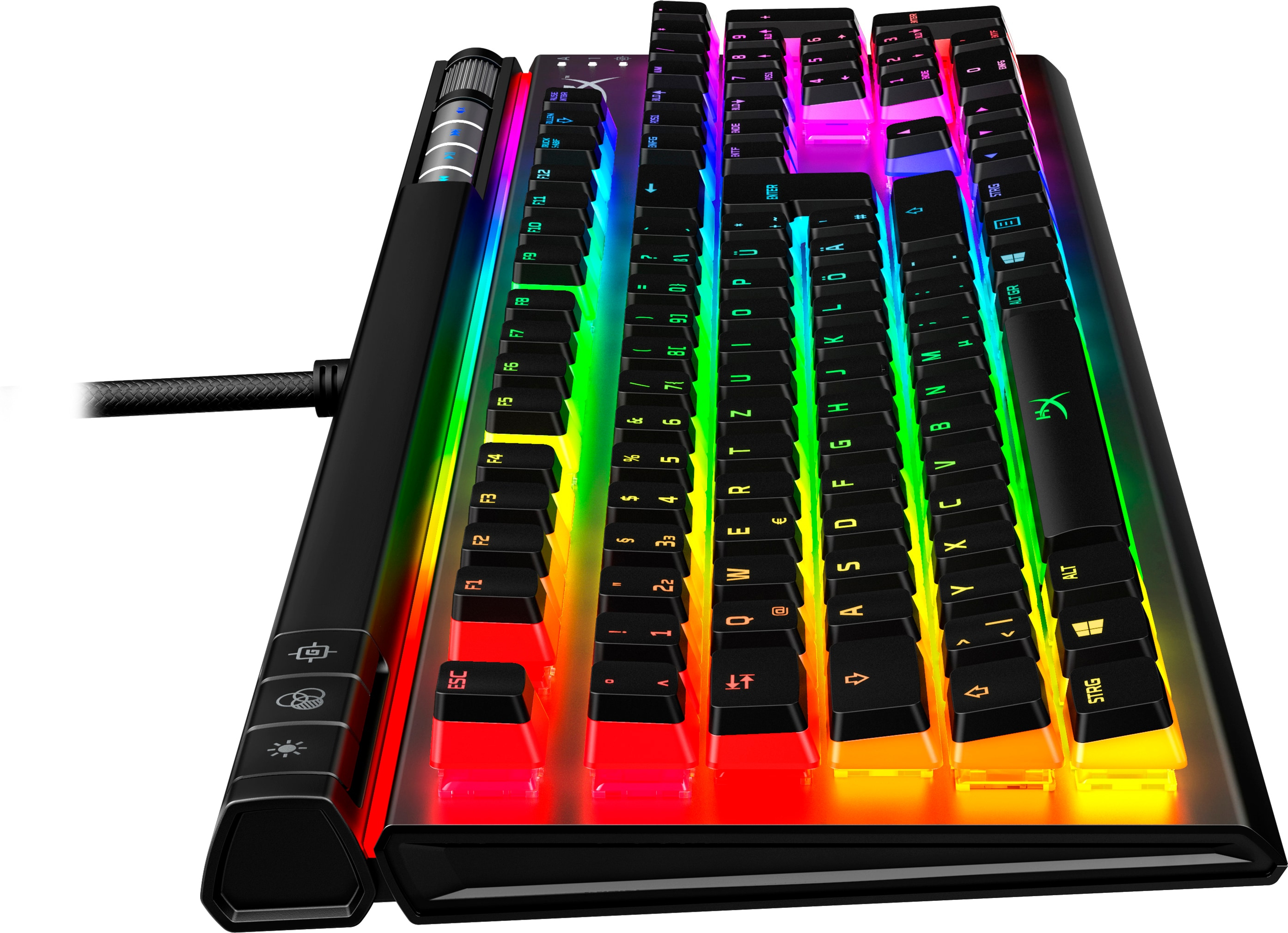 HP Alloy Elite 2 ? Mechanische Gaming-Tastatur ? HX Red (DE-Layout), Volle Größe (100%), Kabelgebund