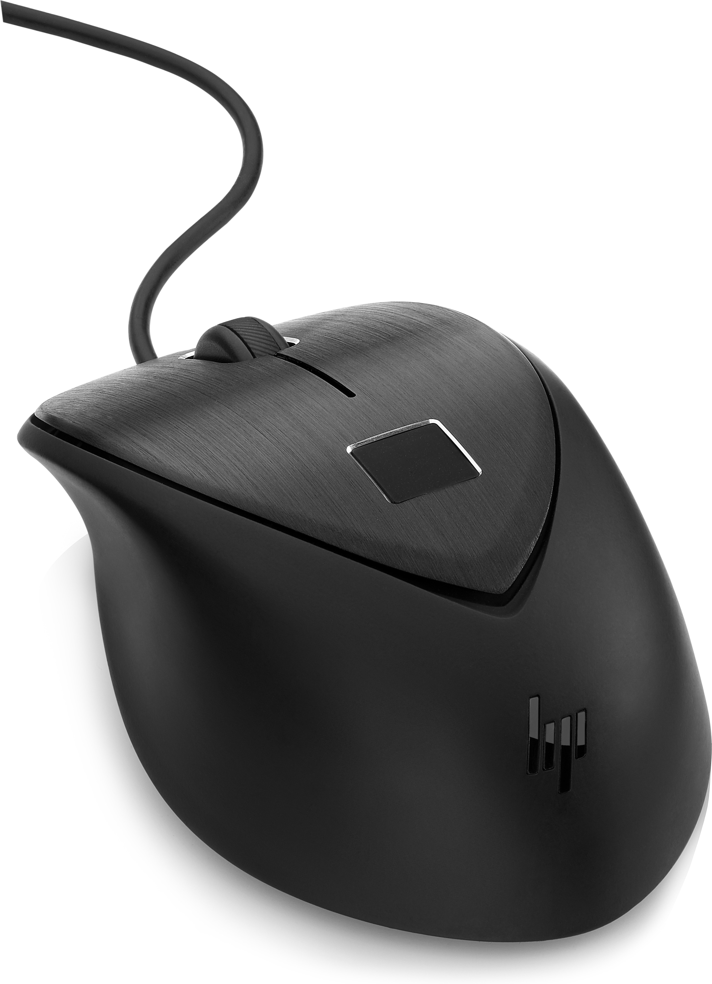 HP Fingerprint - Maus - Laser - 3 Tasten - kabelgebunden