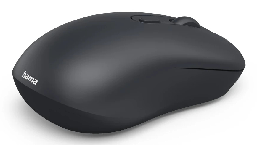 Hama WM-200 - Maus - Silent Click - rechts- und linkshändig - optisch - 4 Tasten - kabellos - 2.4 GH