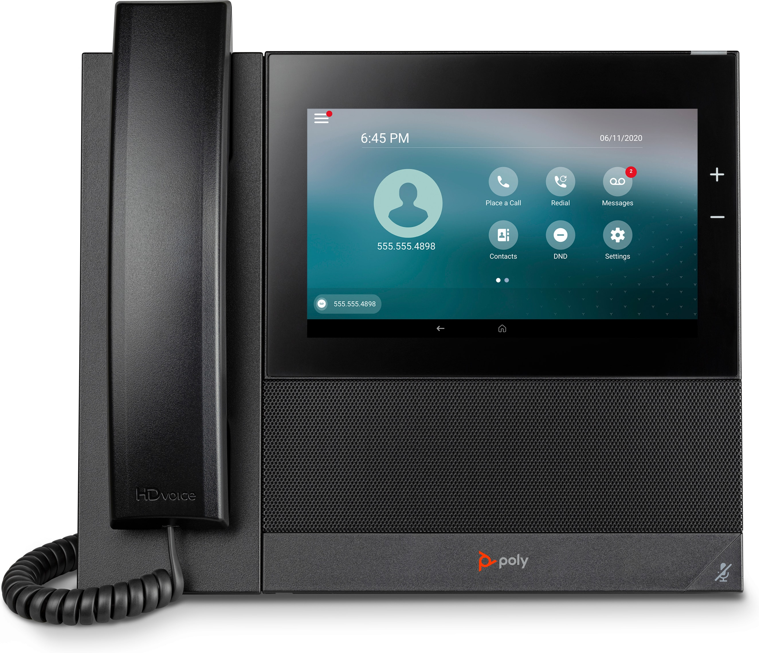 HP POLY CCX 600 Business-Medientelefon mit Open SIP und PoE-fähig, IP-Telefon, Schwarz, Kabelgebunde