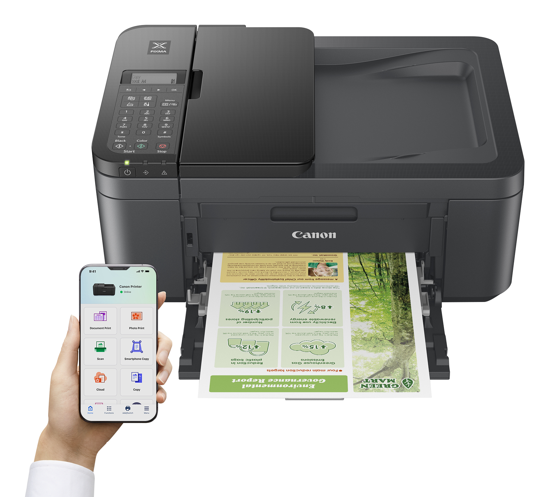 Canon PIXMA TR4755i - Multifunktionsdrucker - Farbe - Tintenstrahl - A4 (210 x 297 mm)