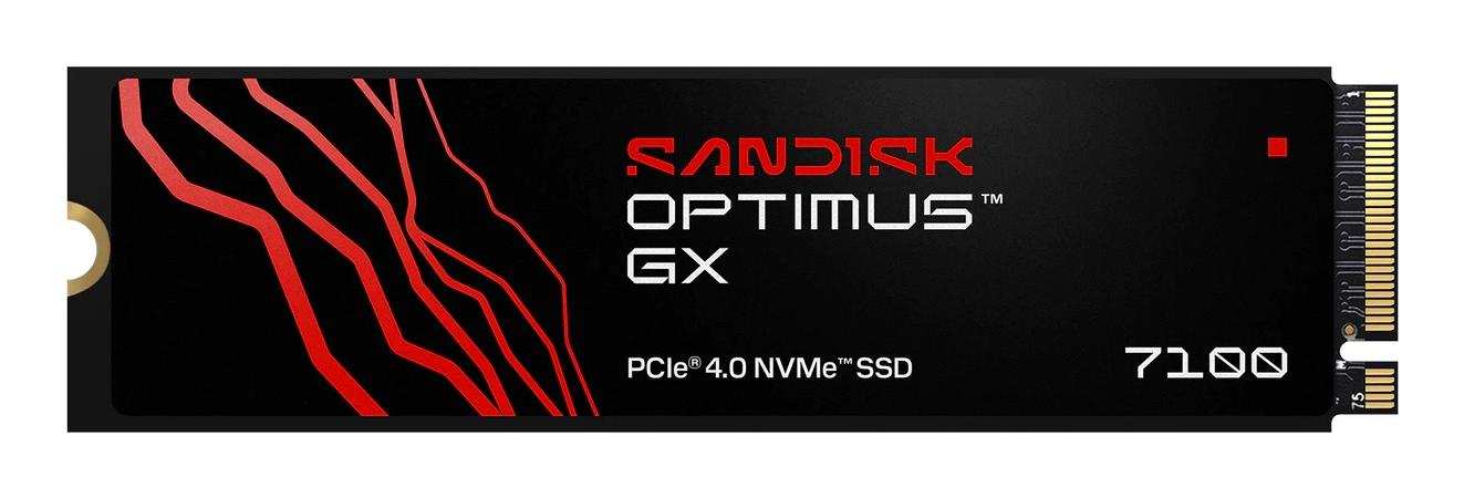 SanDisk Optimus GX 7100 - SSD - 2 TB - intern - M.2 2280 - PCIe 4.0 x4 (NVMe)