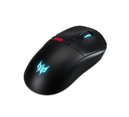 Acer Predator Cestus 350, rechts, Optisch, RF Wireless + USB Type-C, 16000 DPI, 0,5 ms, Schwarz