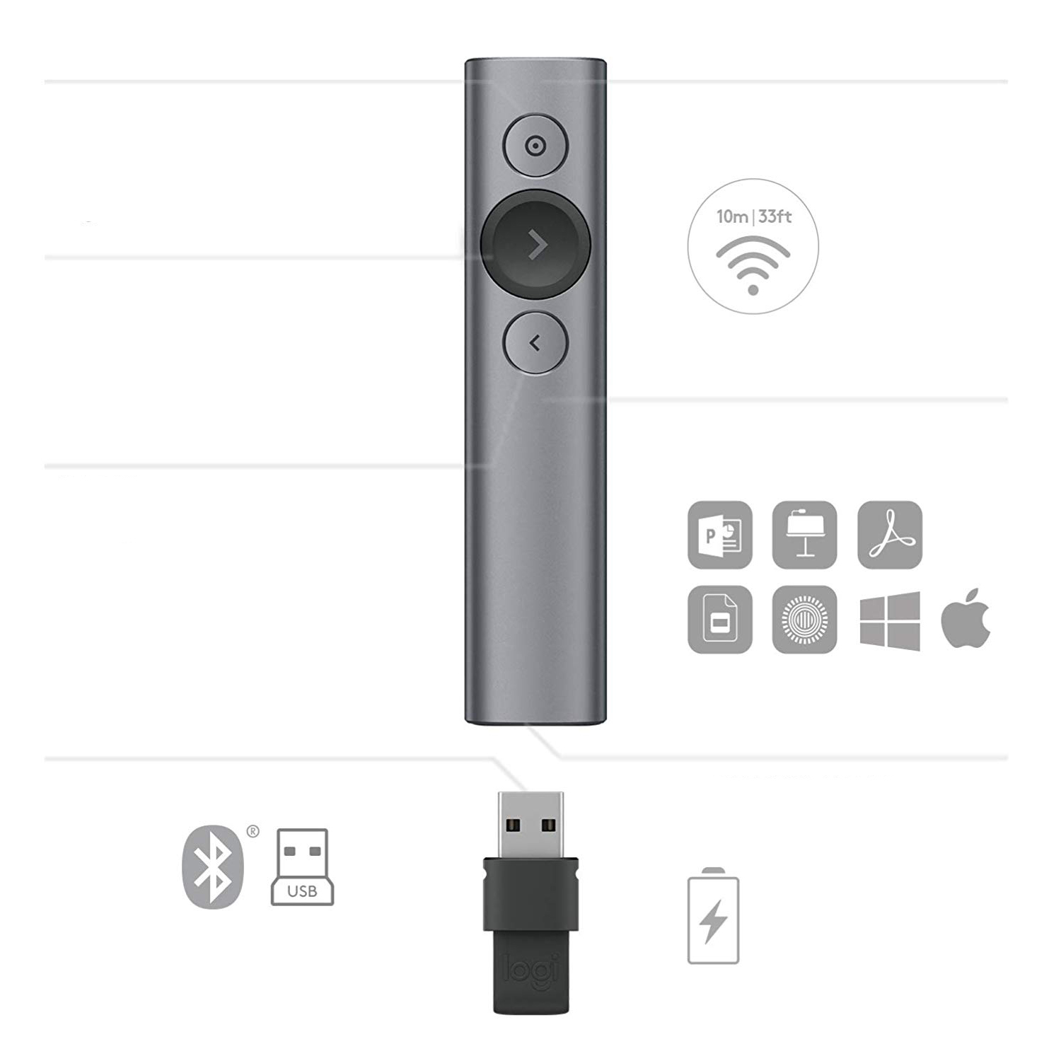 Logitech Spotlight - Präsentations-Fernsteuerung