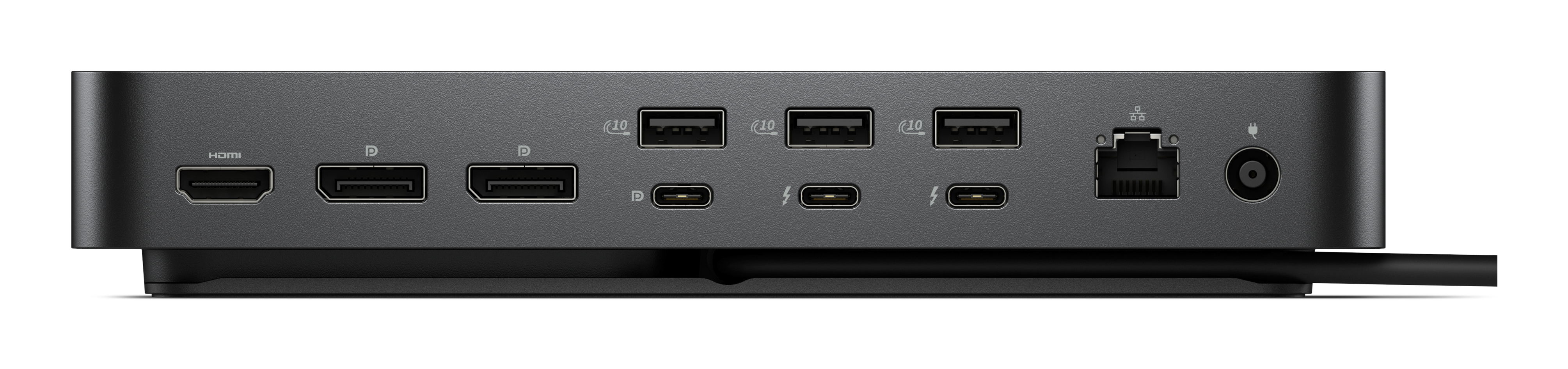 Dell WD25TB4, Kabelgebunden, Thunderbolt 4, 130 W, 2500 Mbit/s, Schwarz, 1,25 Gbit/s