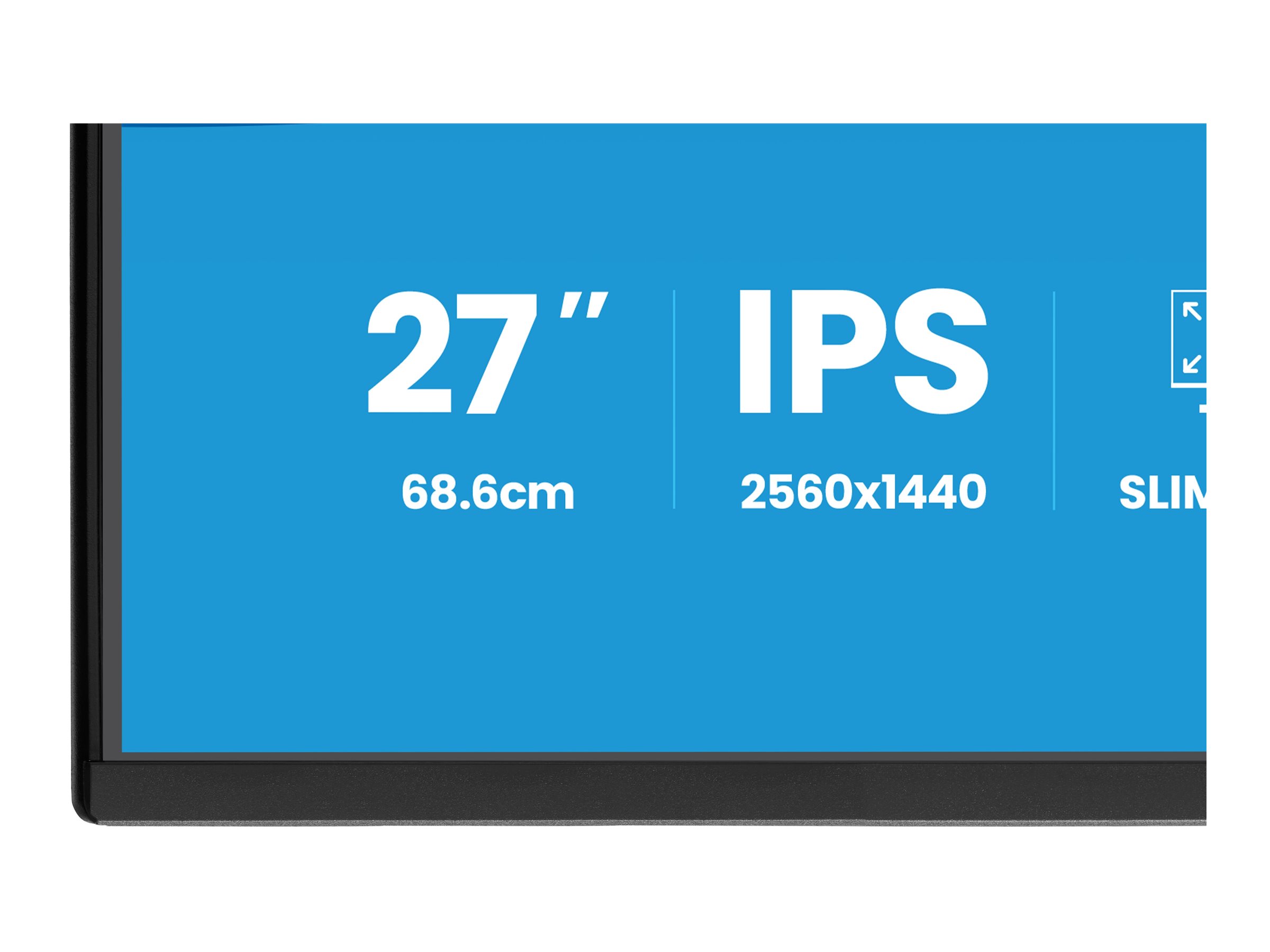 iiyama ProLite XB2792QSU-B1 Monitor 68.6cm (27") WQHD, IPS, 3ms, HDMI, Displayport, USB