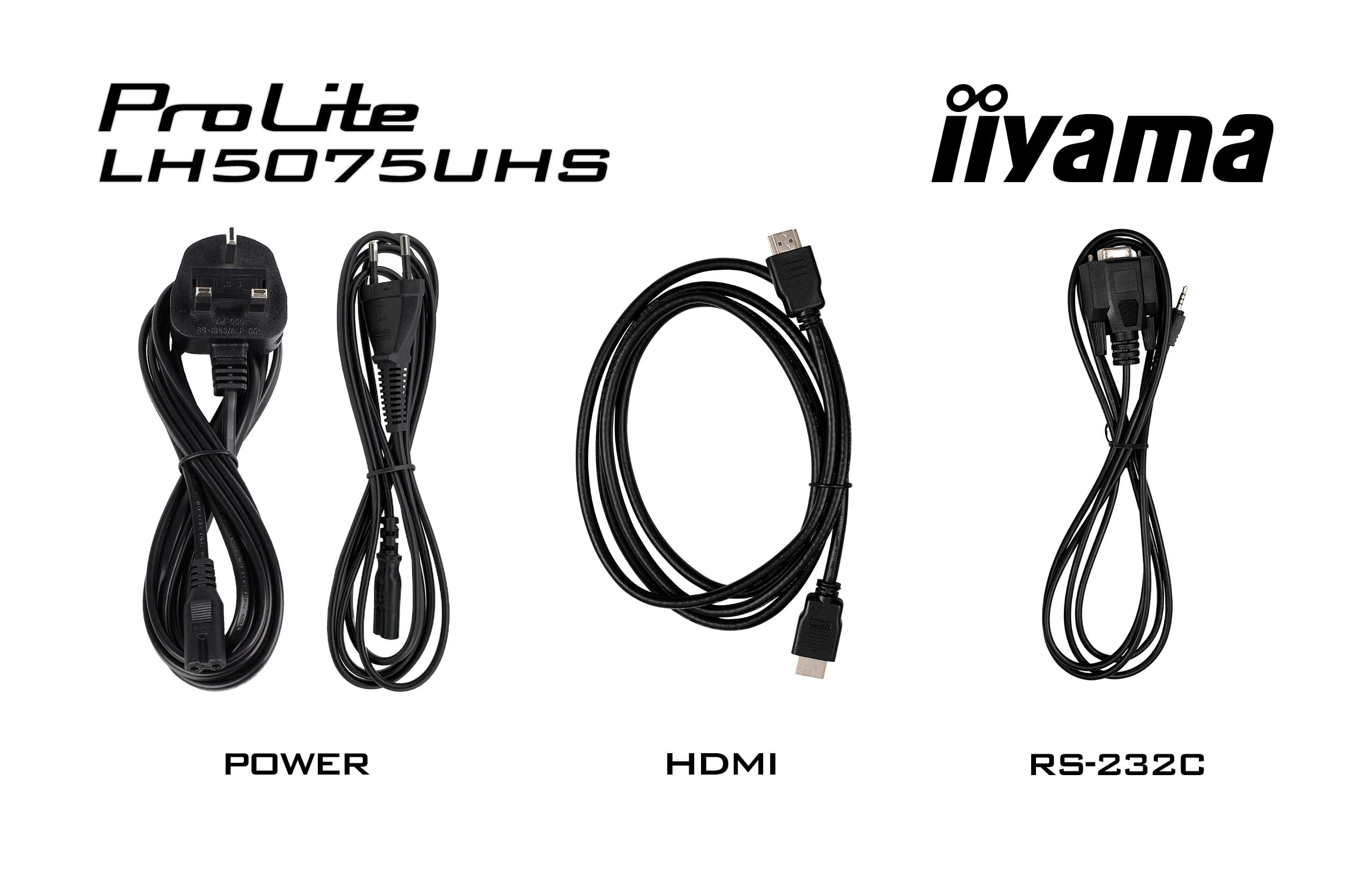 Iiyama 50" 3840x2160 UHD VA panel Haze 25% 500cd/m? Landscape and Portrait Signal