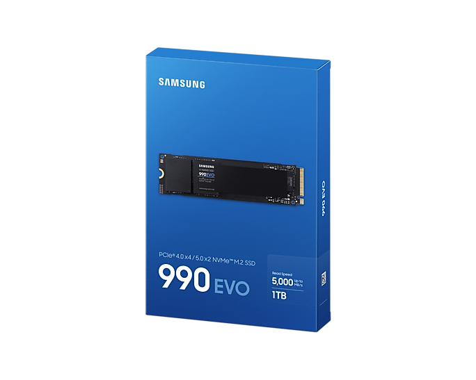 Samsung SSD 990 EVO 1TB, M.2 2280 / M-Key / PCIe 4.0 x4