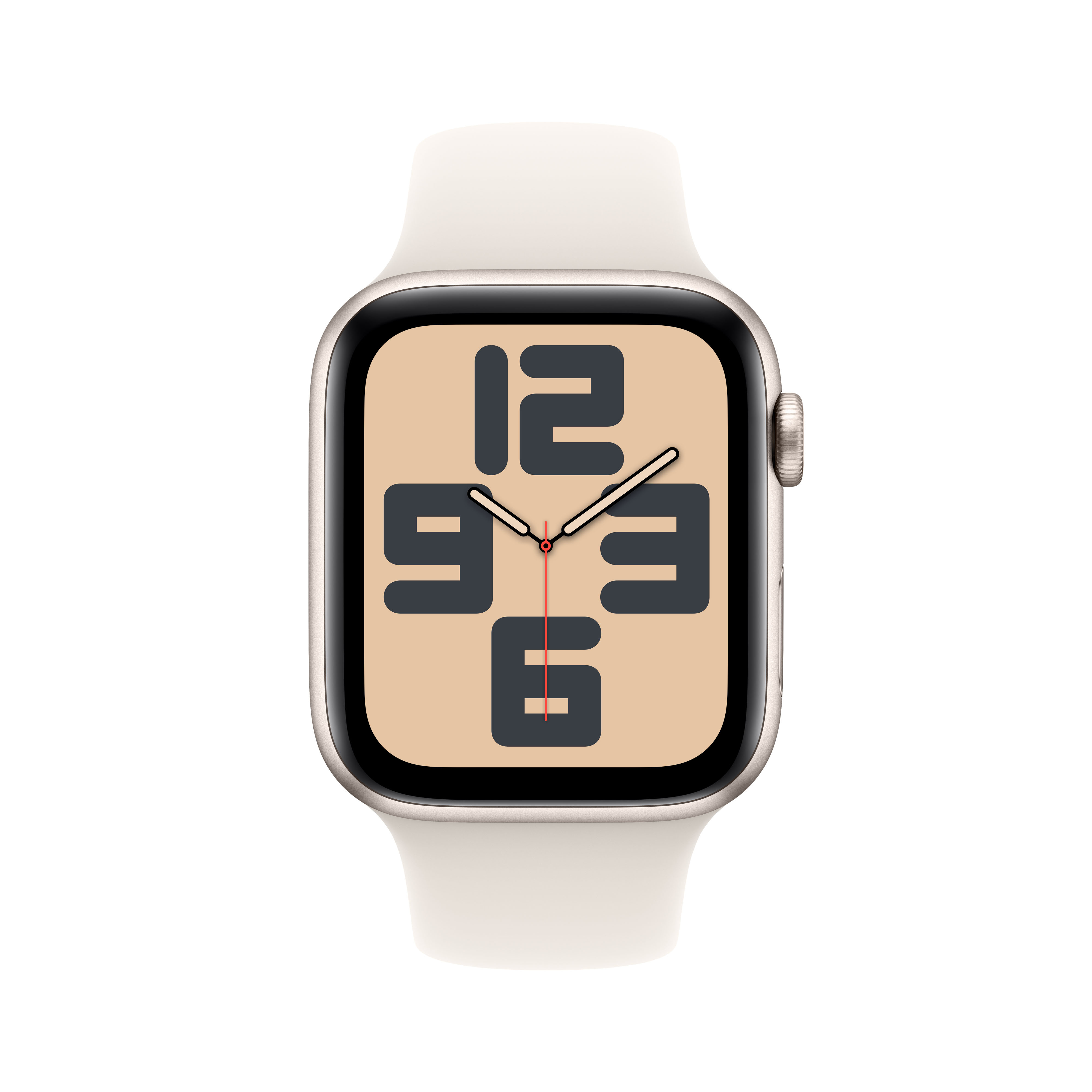 Apple Watch SE (2022) (GPS) 44mm Polarstern mit Sportarmband S/M Polarstern