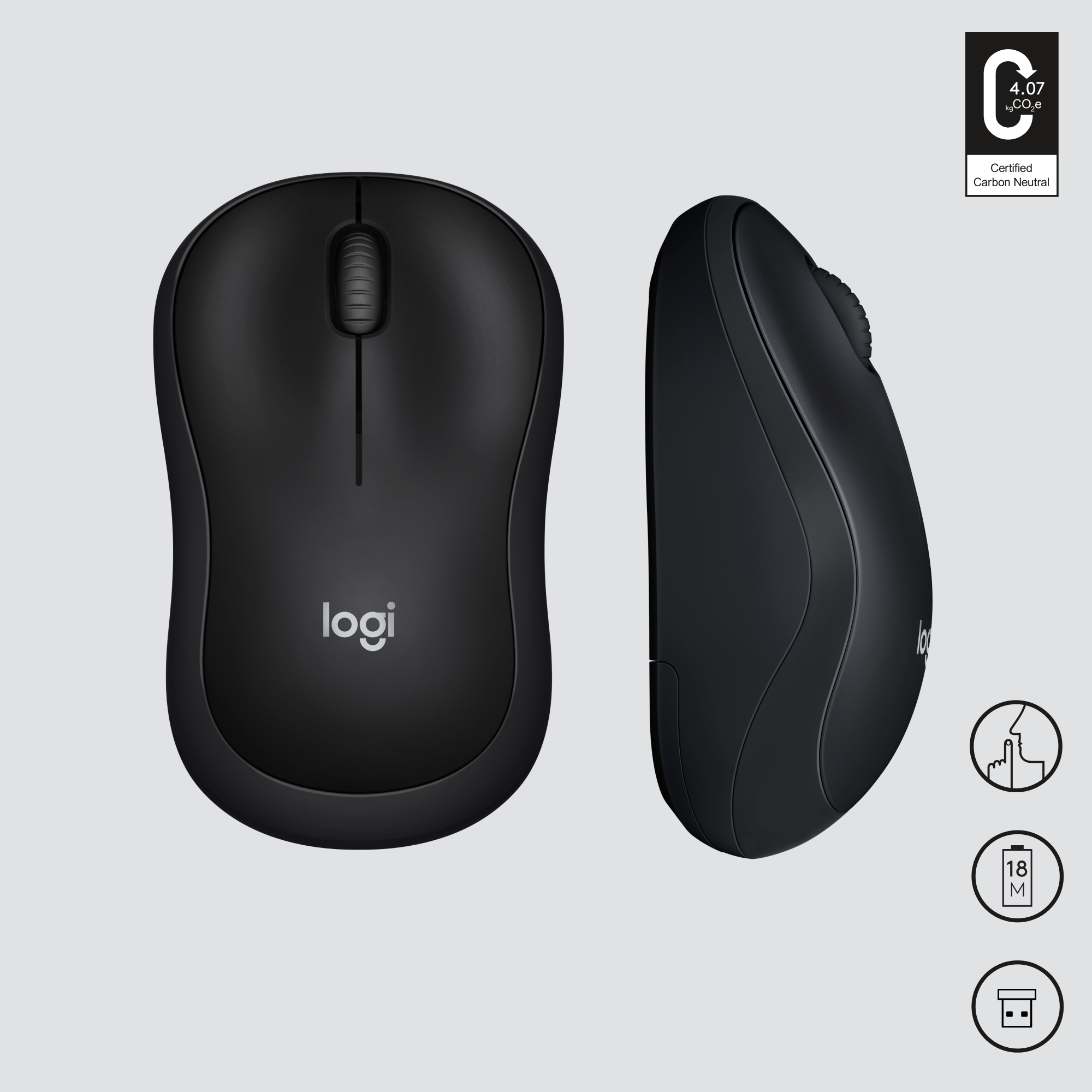 Logitech M220 Silent schwarz, USB