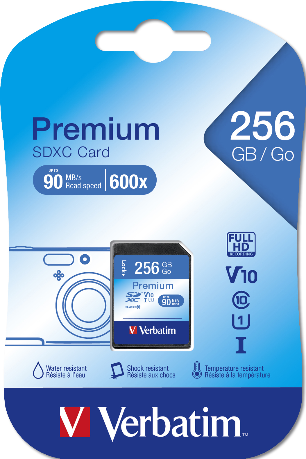 Verbatim Premium - Flash-Speicherkarte - 256