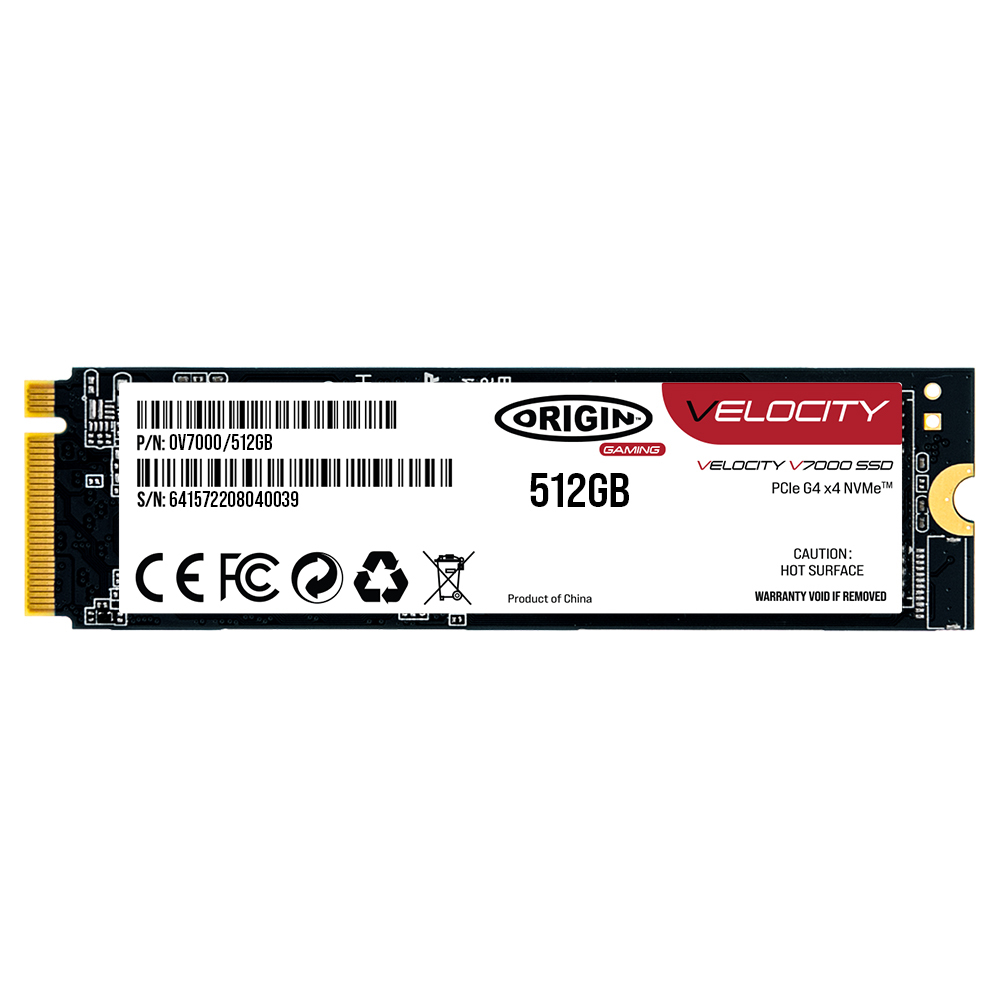 Origin Storage Velocity V7000 - SSD - 512 GB - intern - M.2 2280 - PCIe 4.0 x4 (NVMe)