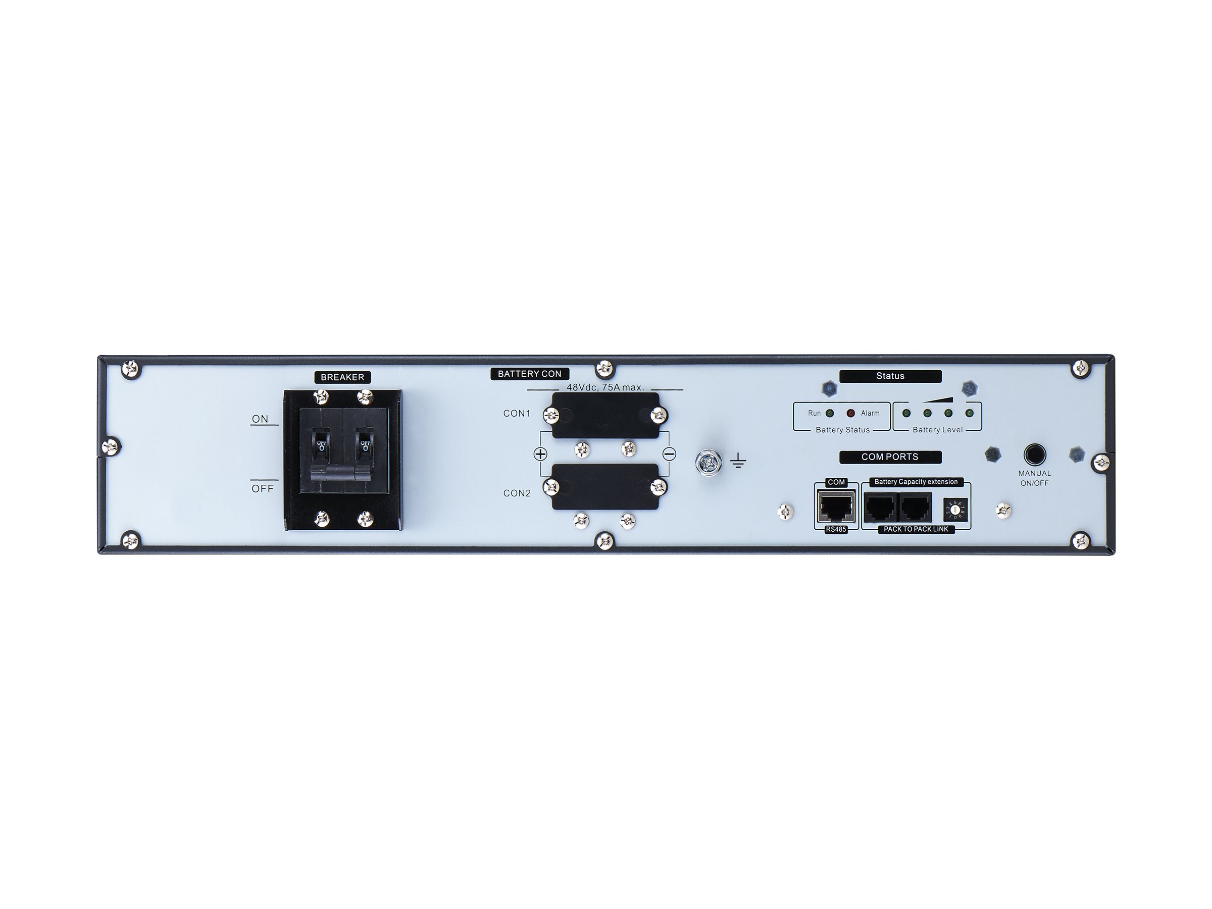 APC Easy UPS On-Line - USV-Akku (Rack - einbaufähig) - Lithium-Ionen - 2400 Wh - 2U - 48.3 cm (19")