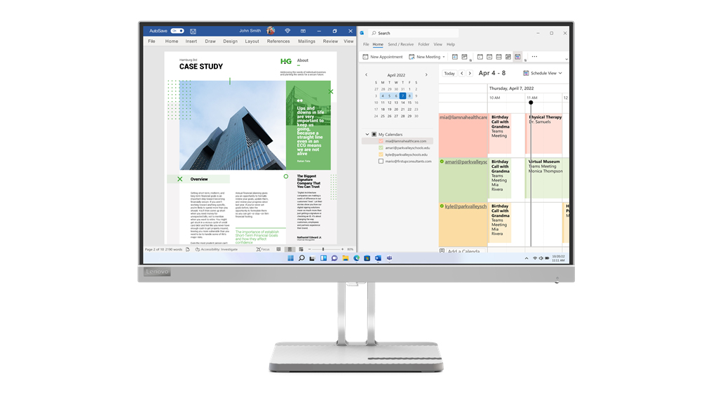 Lenovo L25e-40 - LED-Monitor - 63.5 cm (25") (24.5" sichtbar)