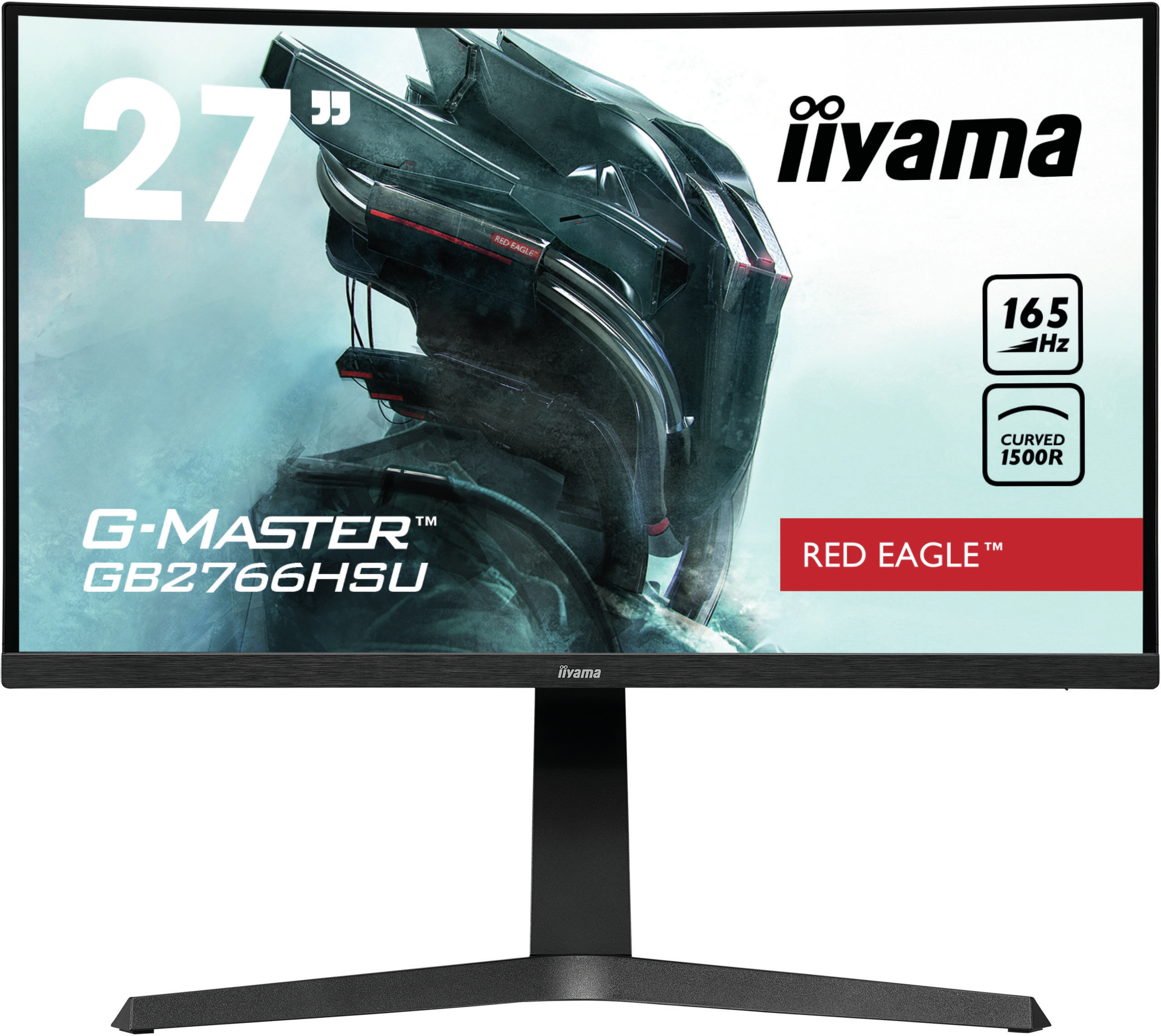 iiyama G-Master GB2766HSU-B1 Red Eagle Curved-Monitor 68.5cm (27") Full HD, VA, 1ms, HDMI, DP