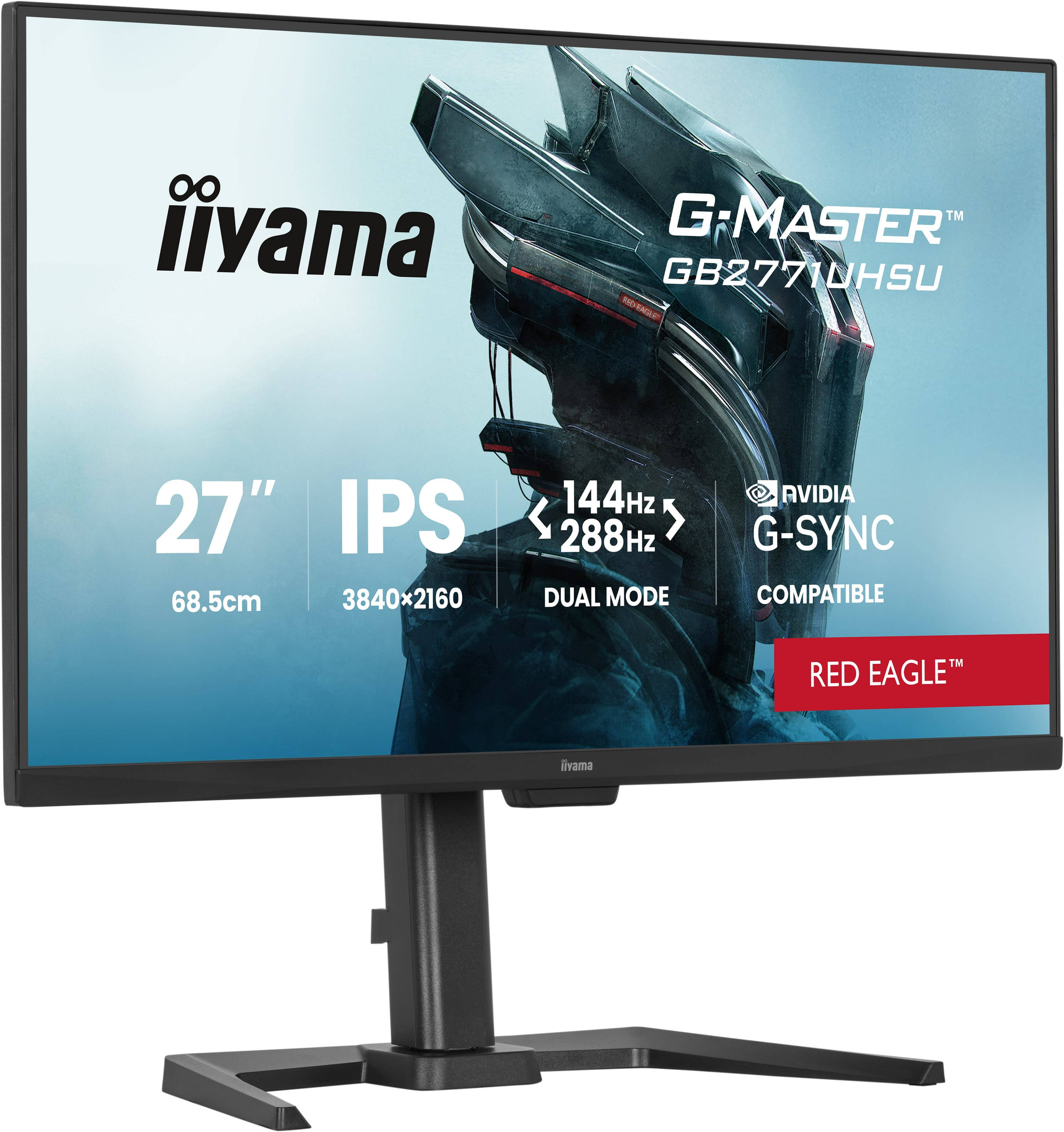 iiyama G-Master GB2771UHSU-B1 Monitor 68,6cm (27") 4K UHD, IPS, 0.8ms, HDMI, Displayport, USB-C