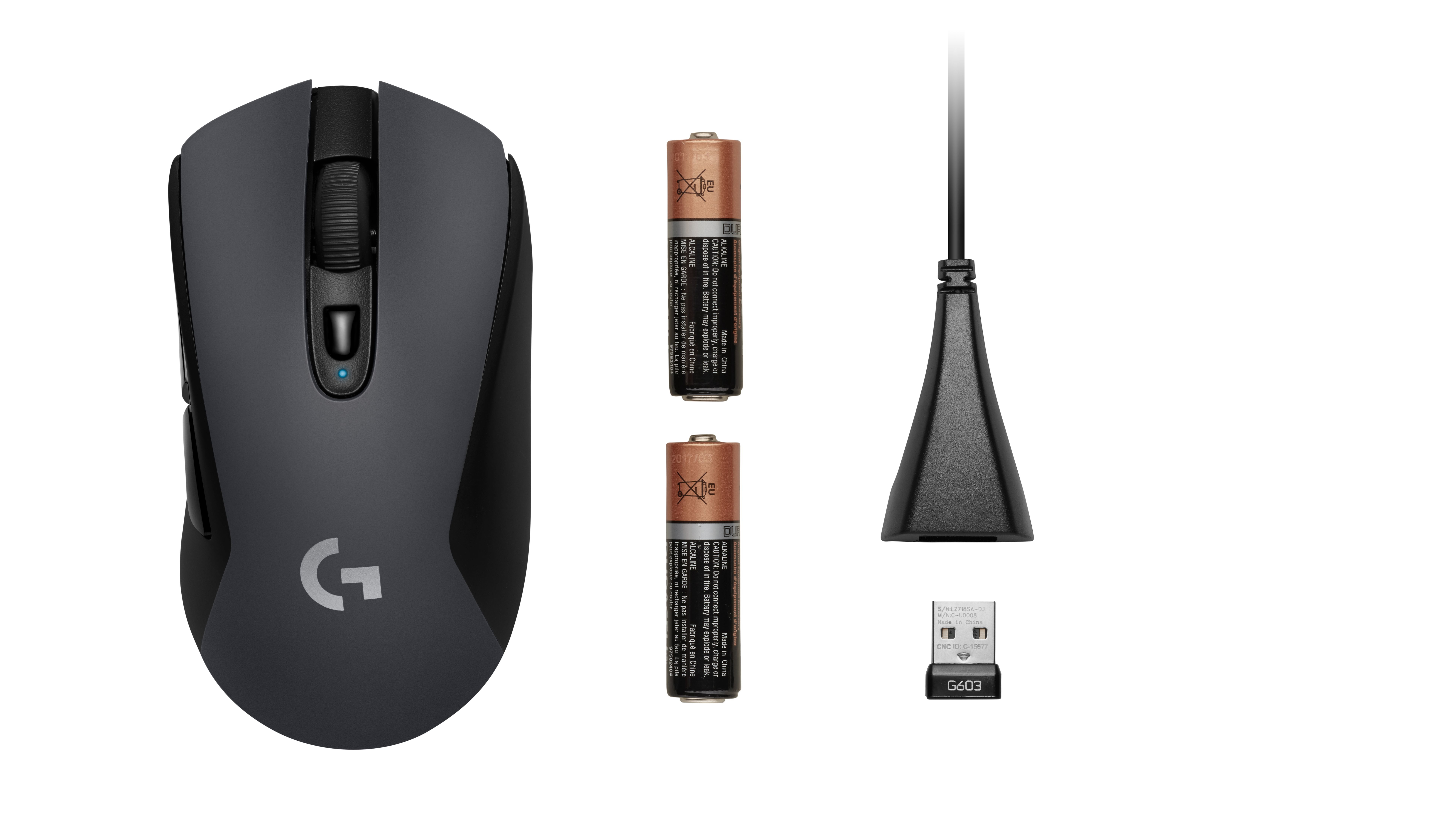 Logitech G G603 LIGHTSPEED, rechts, Optisch, RF Wireless, 12000 DPI, 1 ms, Schwarz