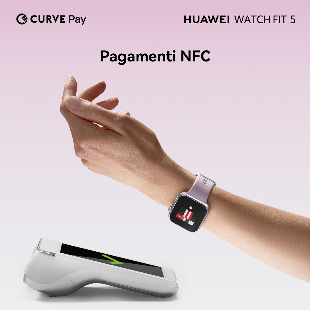 Huawei Watch Fit 5 - Aluminiumlegierung - intelligente Uhr mit Riemen - Flouroelastomer - schwarz -