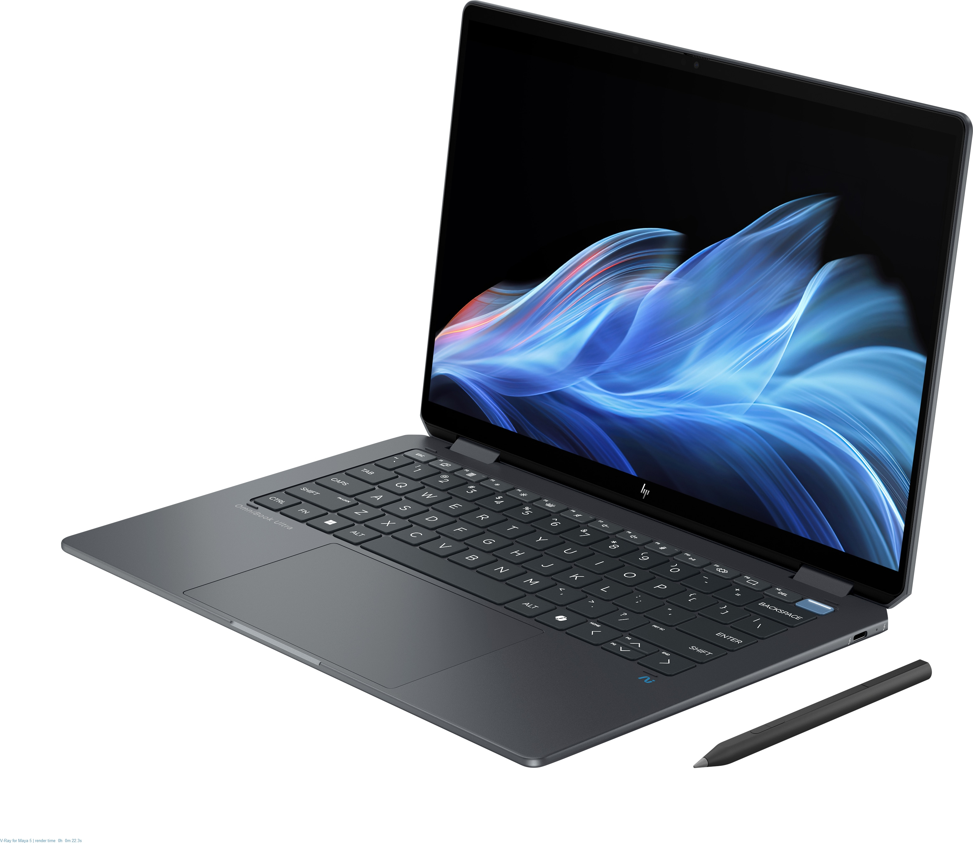 HP OmniBook Ultra Flip 14-fh0670ng, Intel Core Ultra 7, 35,6 cm (14"), 2880 x 1800 Pixel, 32 GB, 1 T