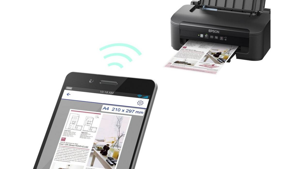 Epson WorkForce WF-2110W - Drucker - Farbe - Tintenstrahl - A4/Legal - 5760 x 1440 dpi - bis zu 9 Se
