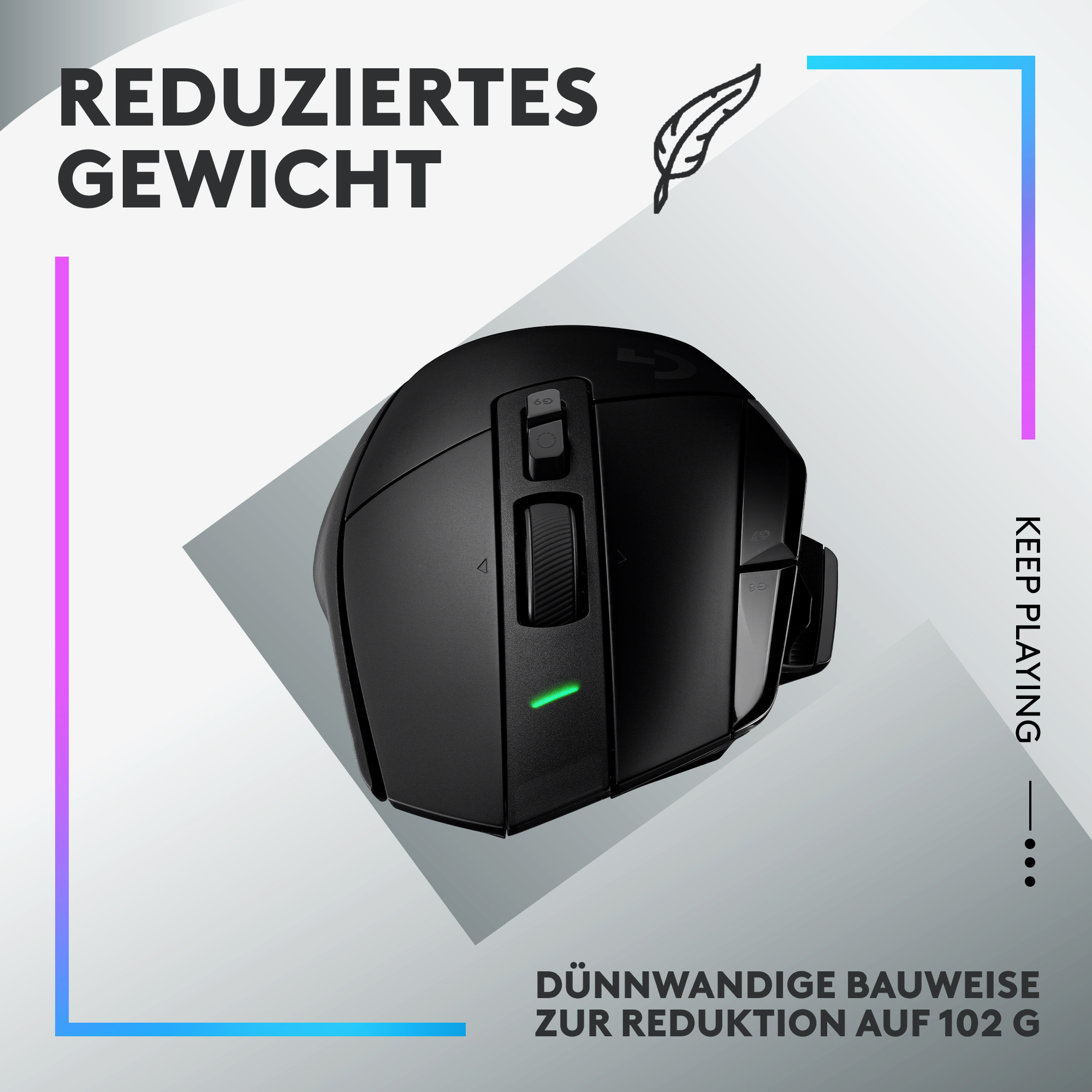Logitech G G502 X LIGHTSPEED - Maus - optisch
